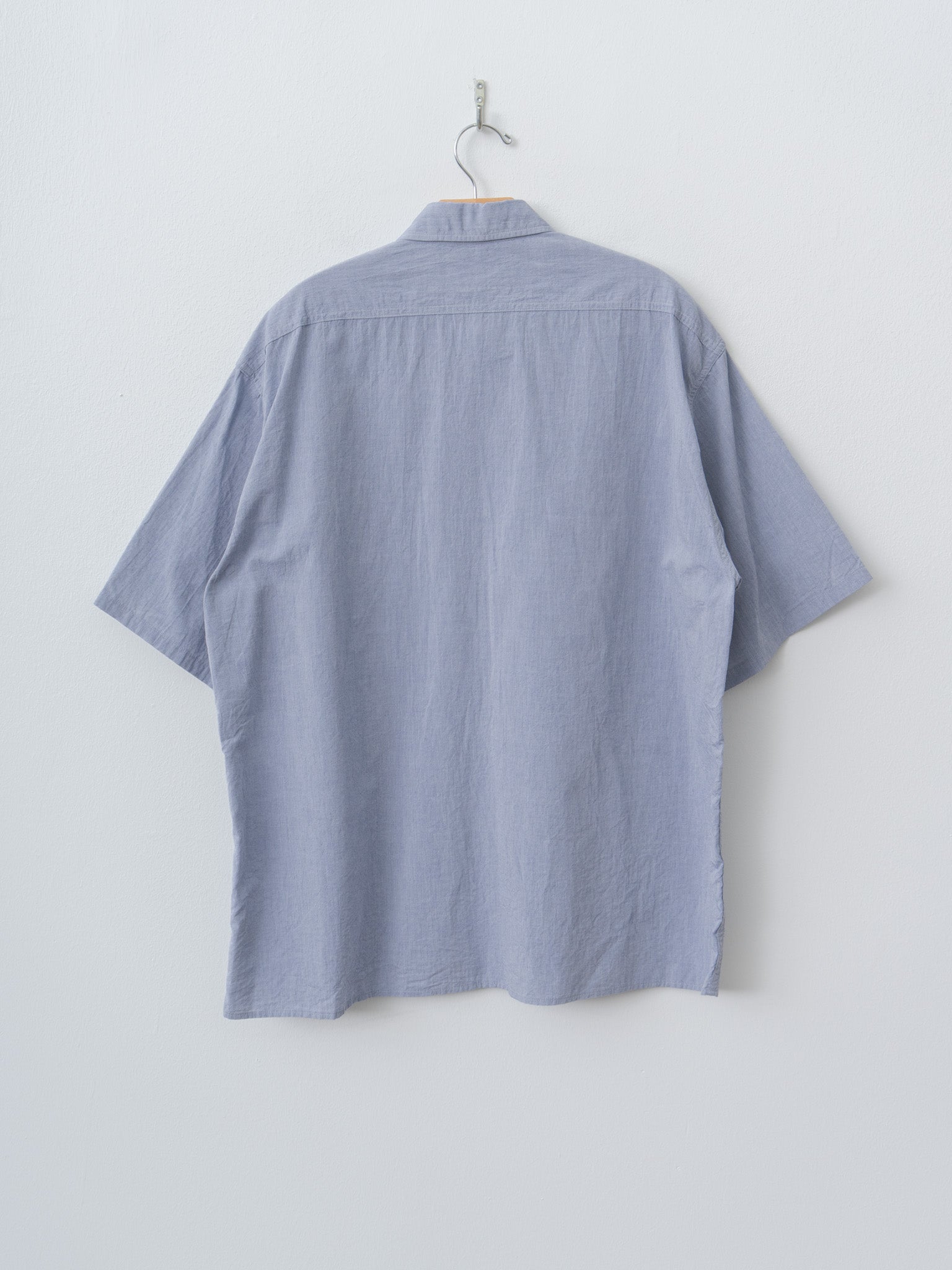 Namu Shop - Blurhms Hard Twist Chambray S/S Work Shirt - Saxe Blue