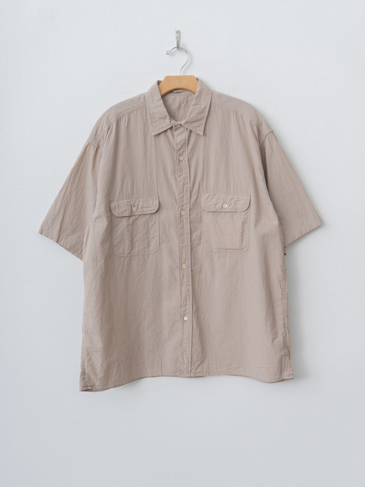Namu Shop - Blurhms Hard Twist Chambray S/S Work Shirt - Beige