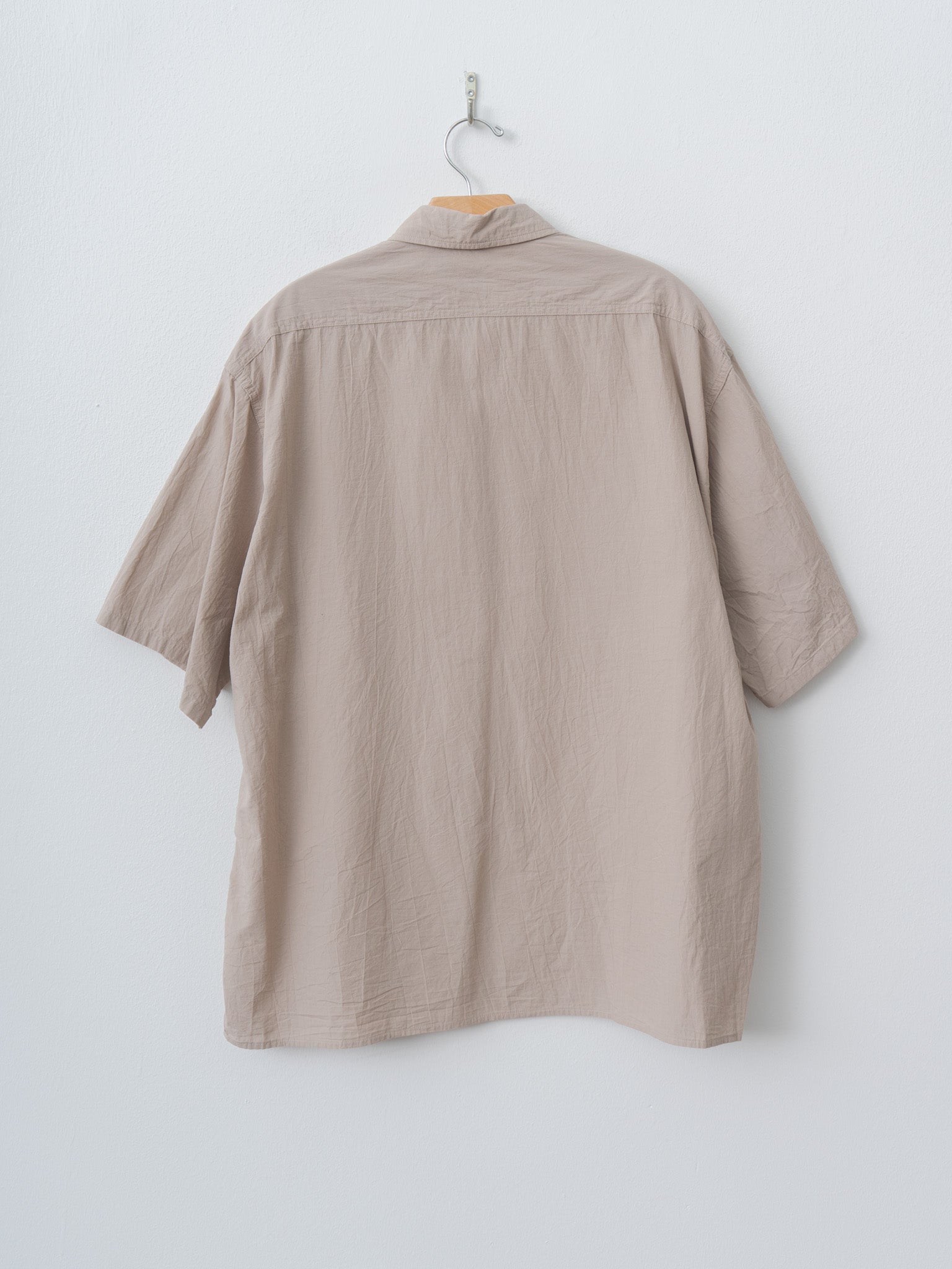 Namu Shop - Blurhms Hard Twist Chambray S/S Work Shirt - Beige