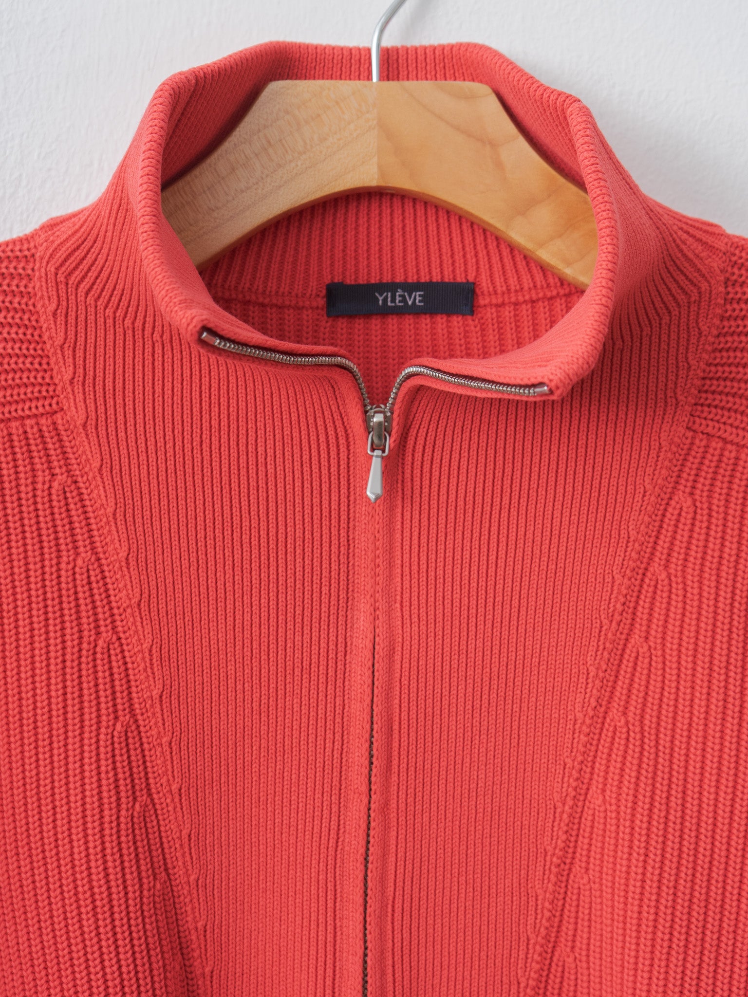 Namu Shop - Yleve Faded Stonewash KN Zip P/O - Faded Red