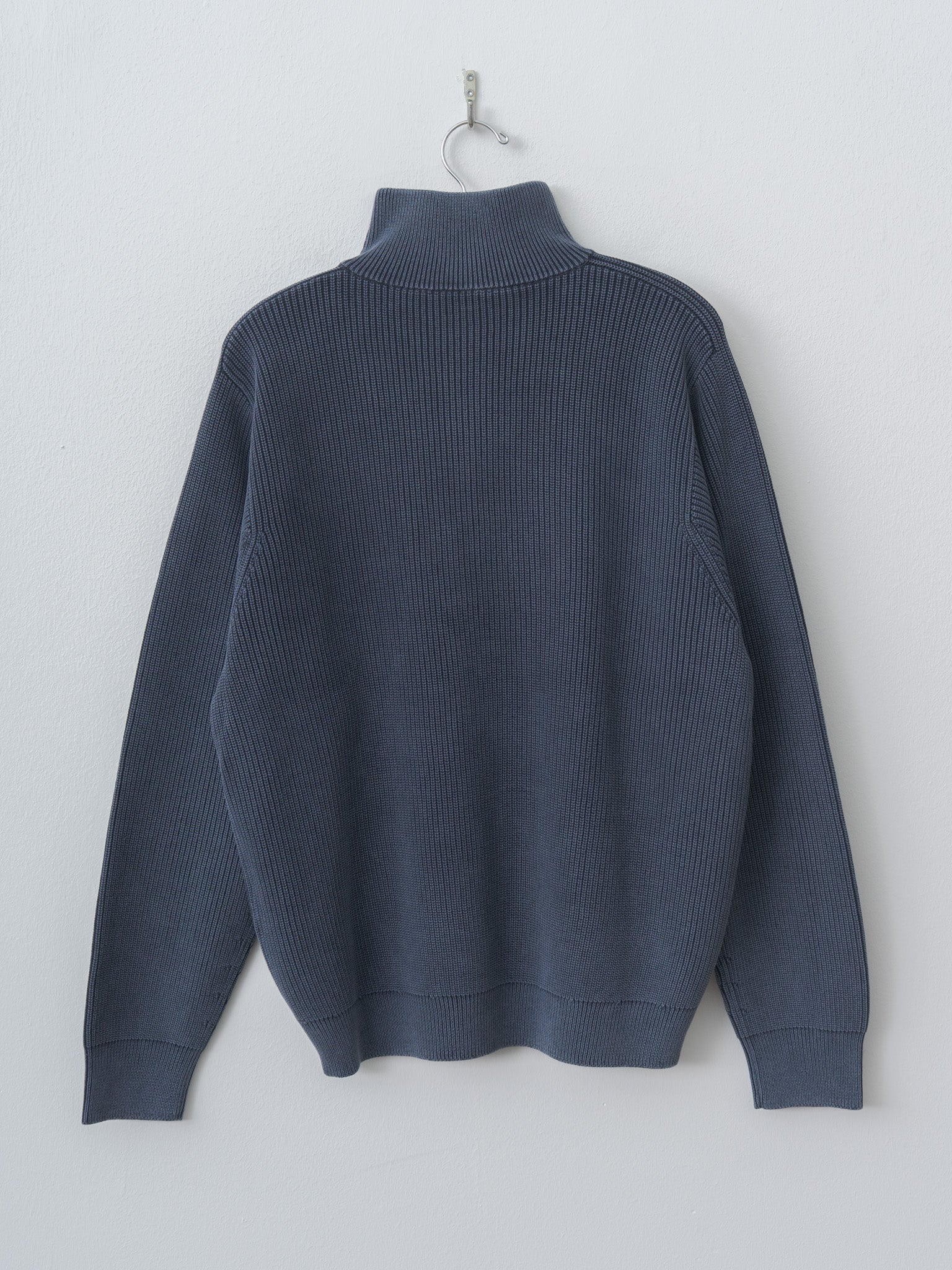 Namu Shop - Yleve Faded Stonewash KN Zip P/O - Faded Navy
