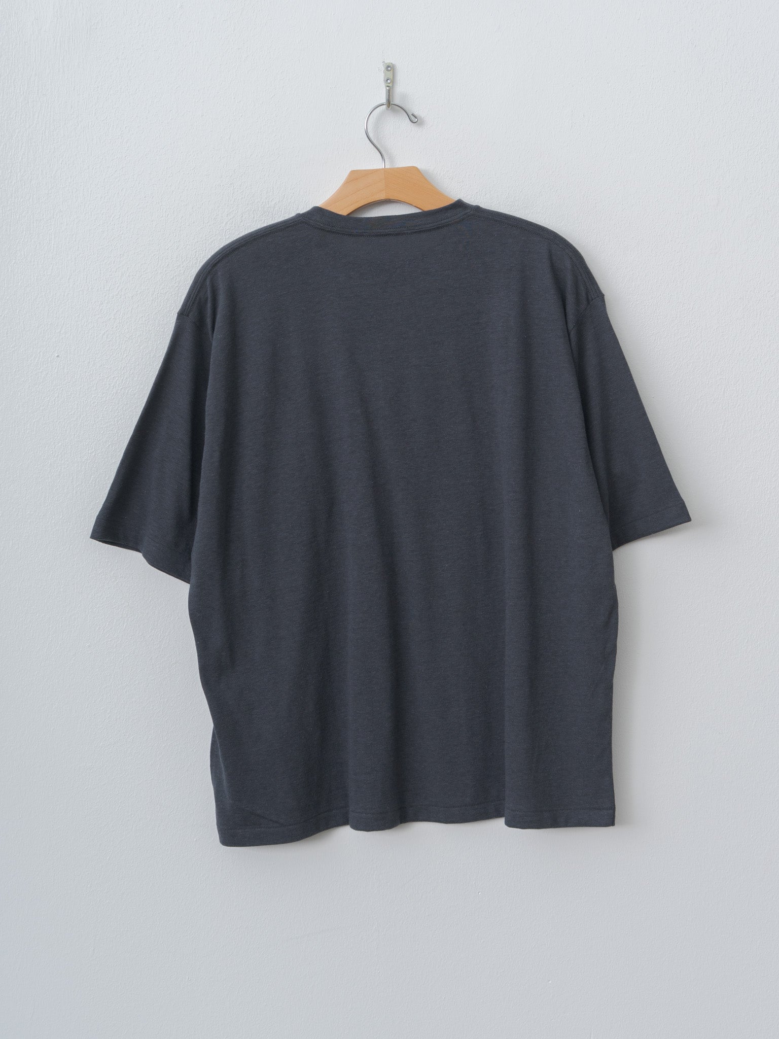 Namu Shop - Yleve T/C Slub Yarn Jersey Pocket T - Blue Grey
