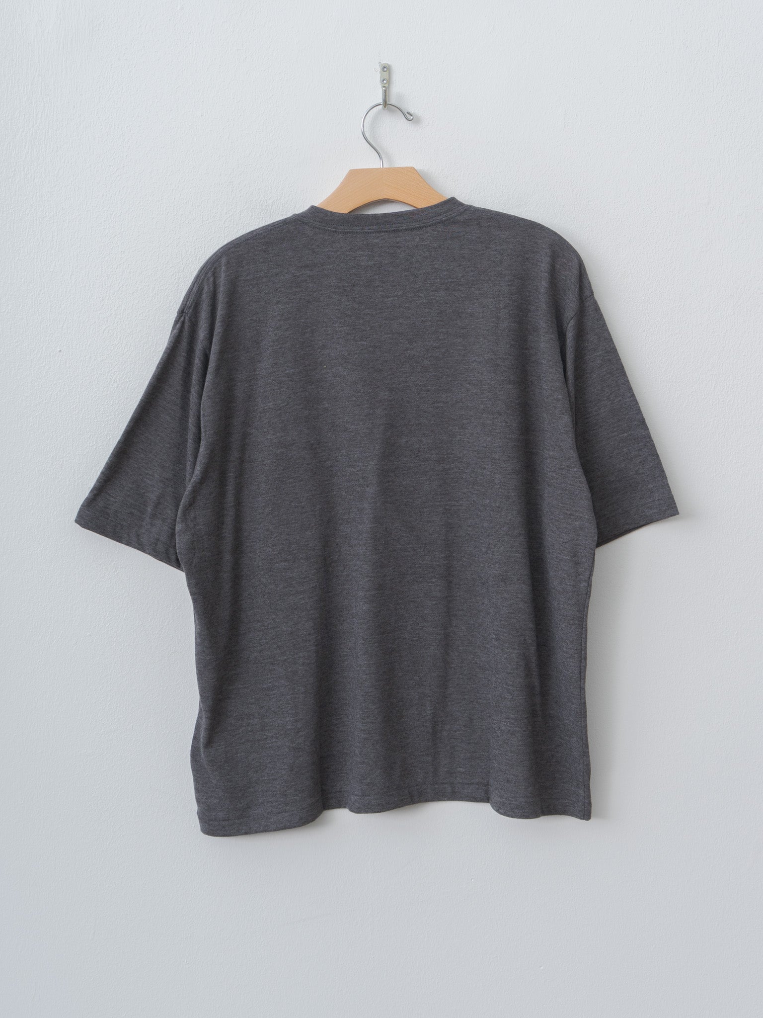 Namu Shop - Yleve T/C Slub Yarn Jersey Pocket T - Charcoal