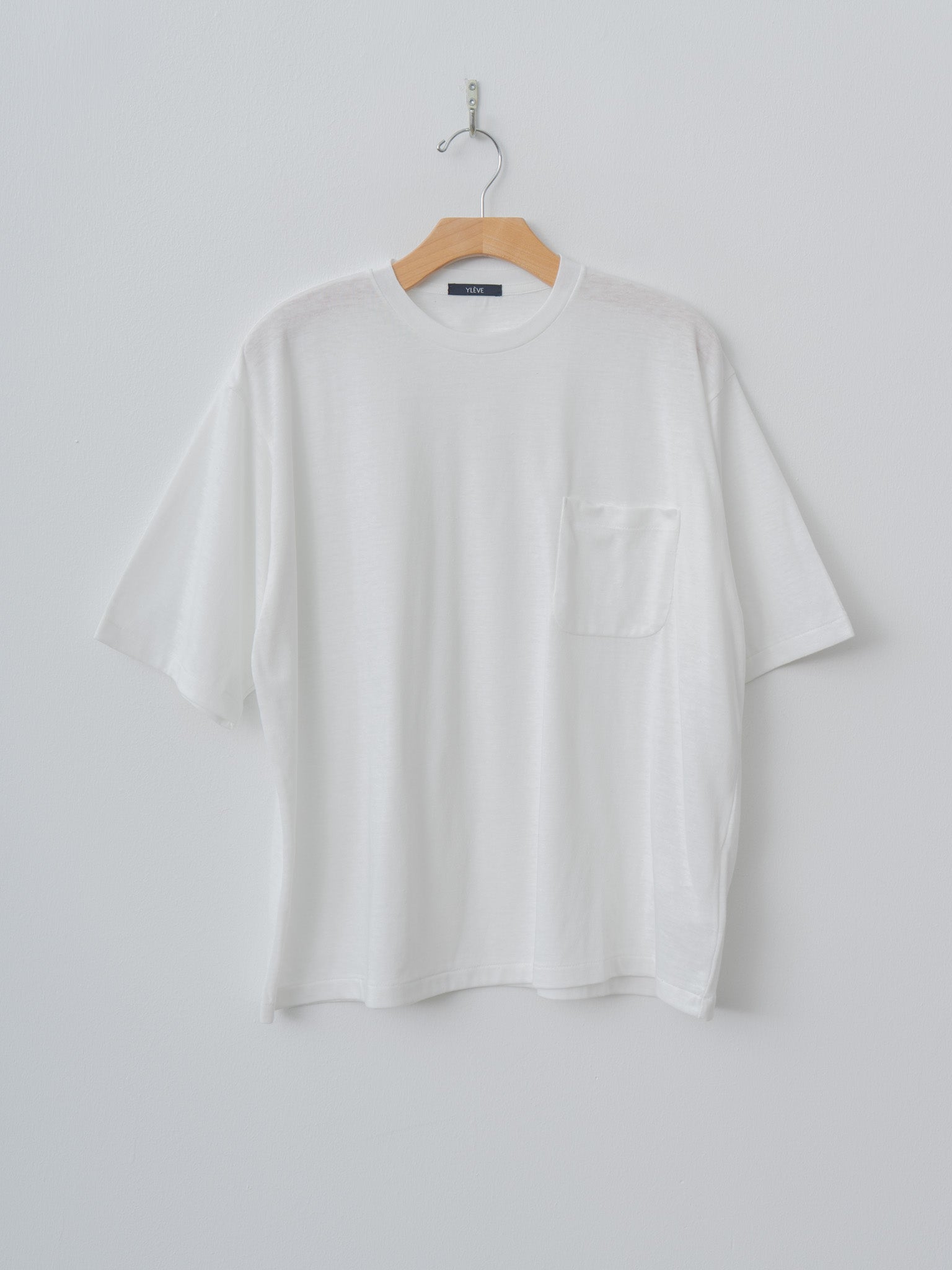 Namu Shop - Yleve T/C Slub Yarn Jersey Pocket T - White