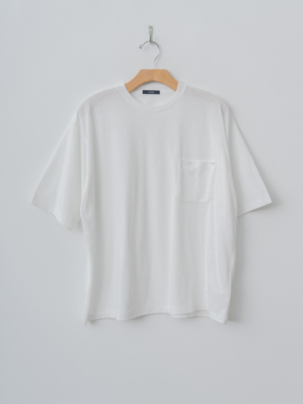 Namu Shop - Yleve T/C Slub Yarn Jersey Pocket T - White