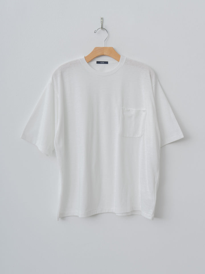Namu Shop - Yleve T/C Slub Yarn Jersey Pocket T - White