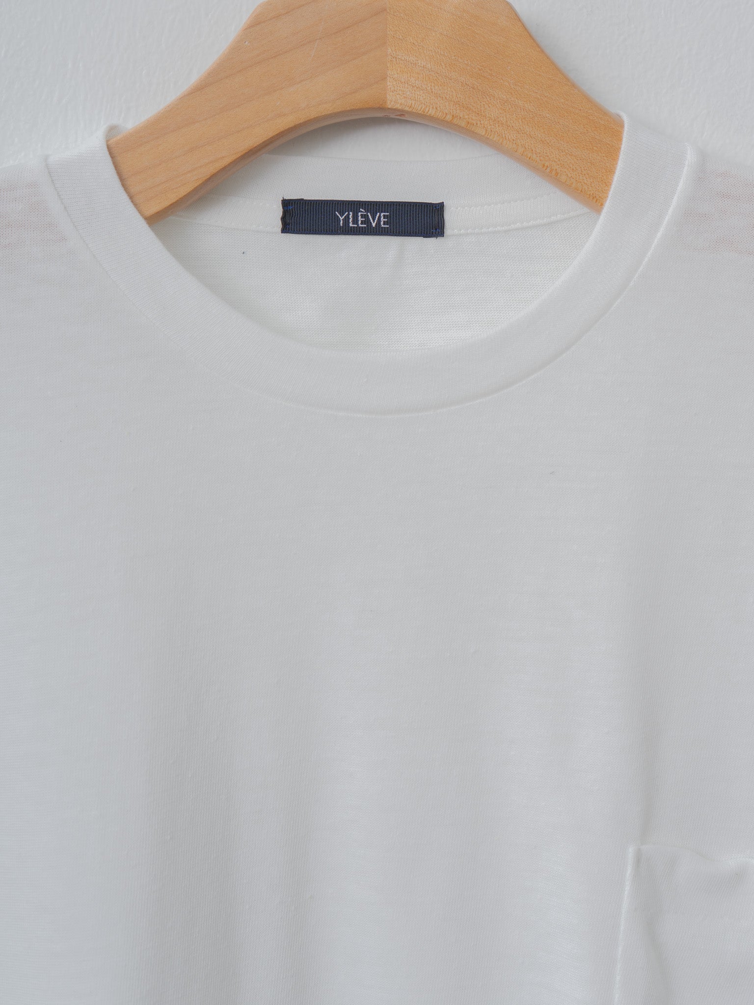 Namu Shop - Yleve T/C Slub Yarn Jersey Pocket T - White