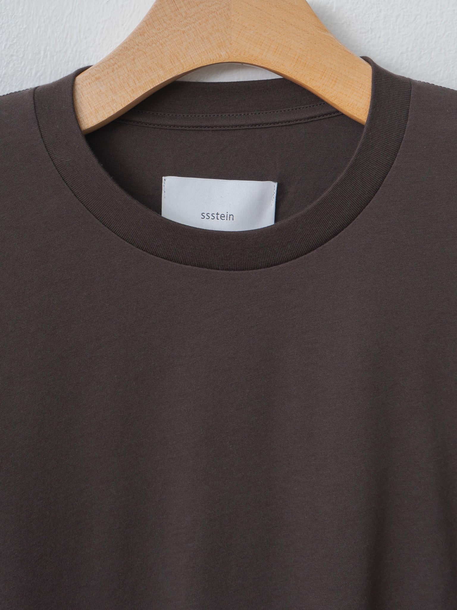Namu Shop - ssstein Suvin Cotton Basic Tee - Dark Brown