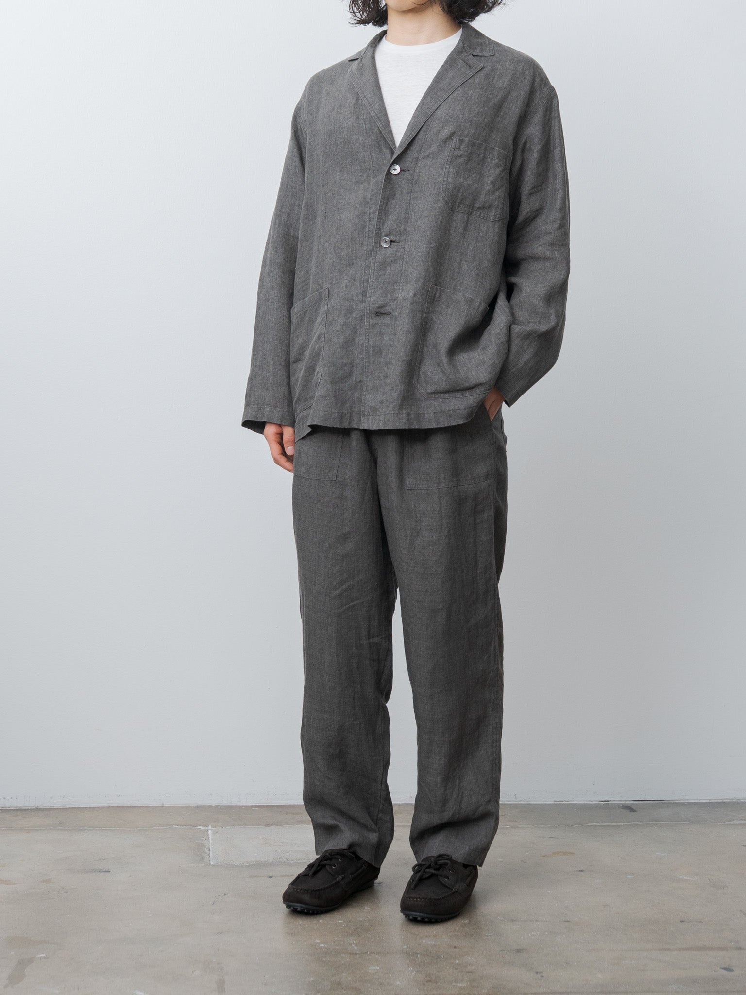 Namu Shop - Yleve Linen Poplin JK - Sumi