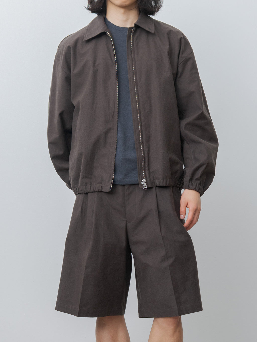 Namu Shop - Yoko Sakamoto Zip Blouson - Brown (L)