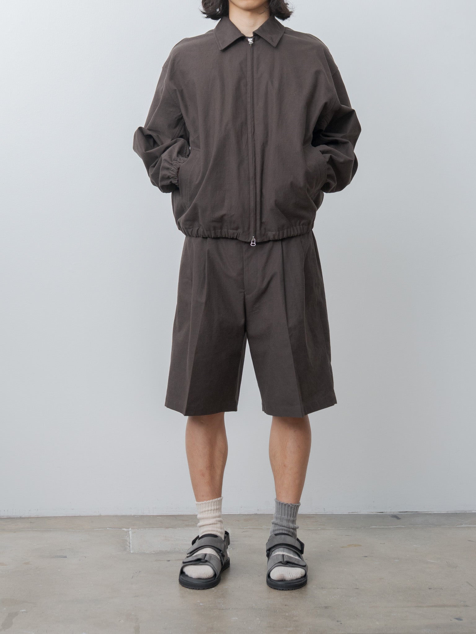 Namu Shop - Yoko Sakamoto Zip Blouson - Brown (L)