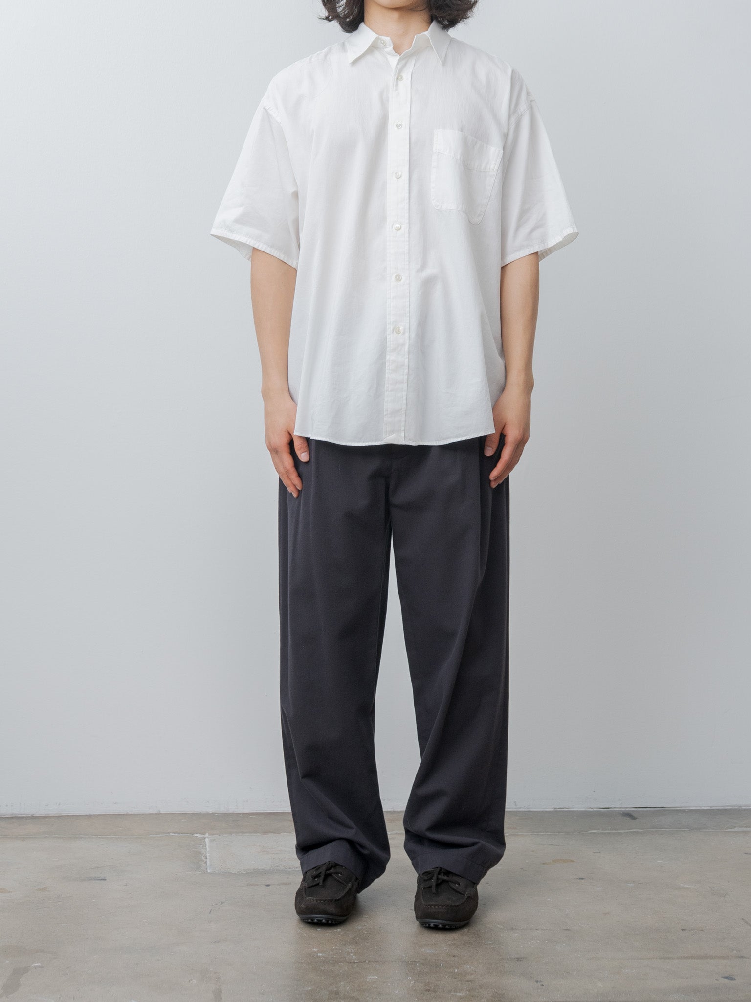 Namu Shop - Y Organic Cotton Tencel Chino Trousers - Navy
