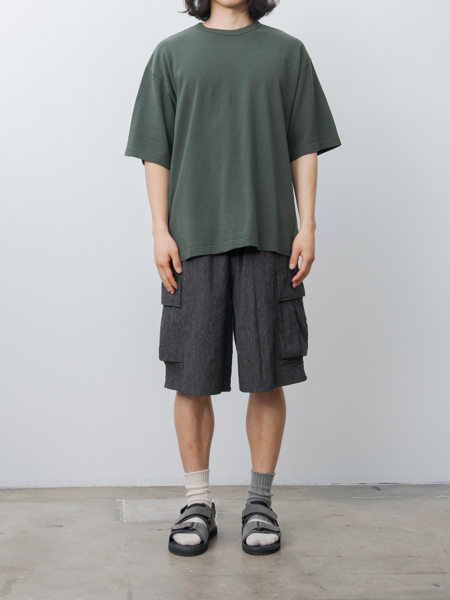 Namu Shop - Blurhms Co/Silk S/S Nep Tee - Khaki