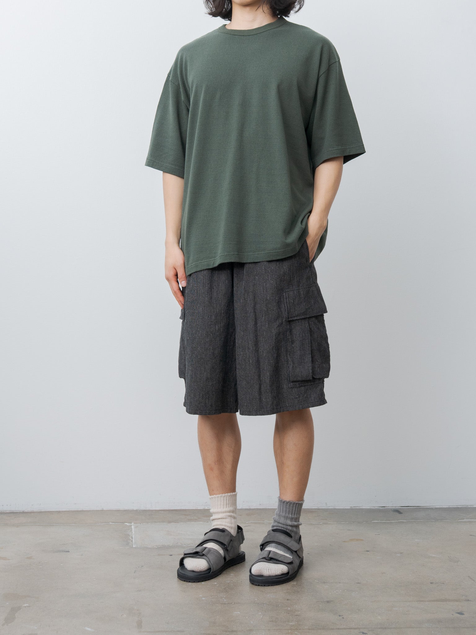 Namu Shop - Blurhms Cotton Mix Nep 6P Shorts - Black