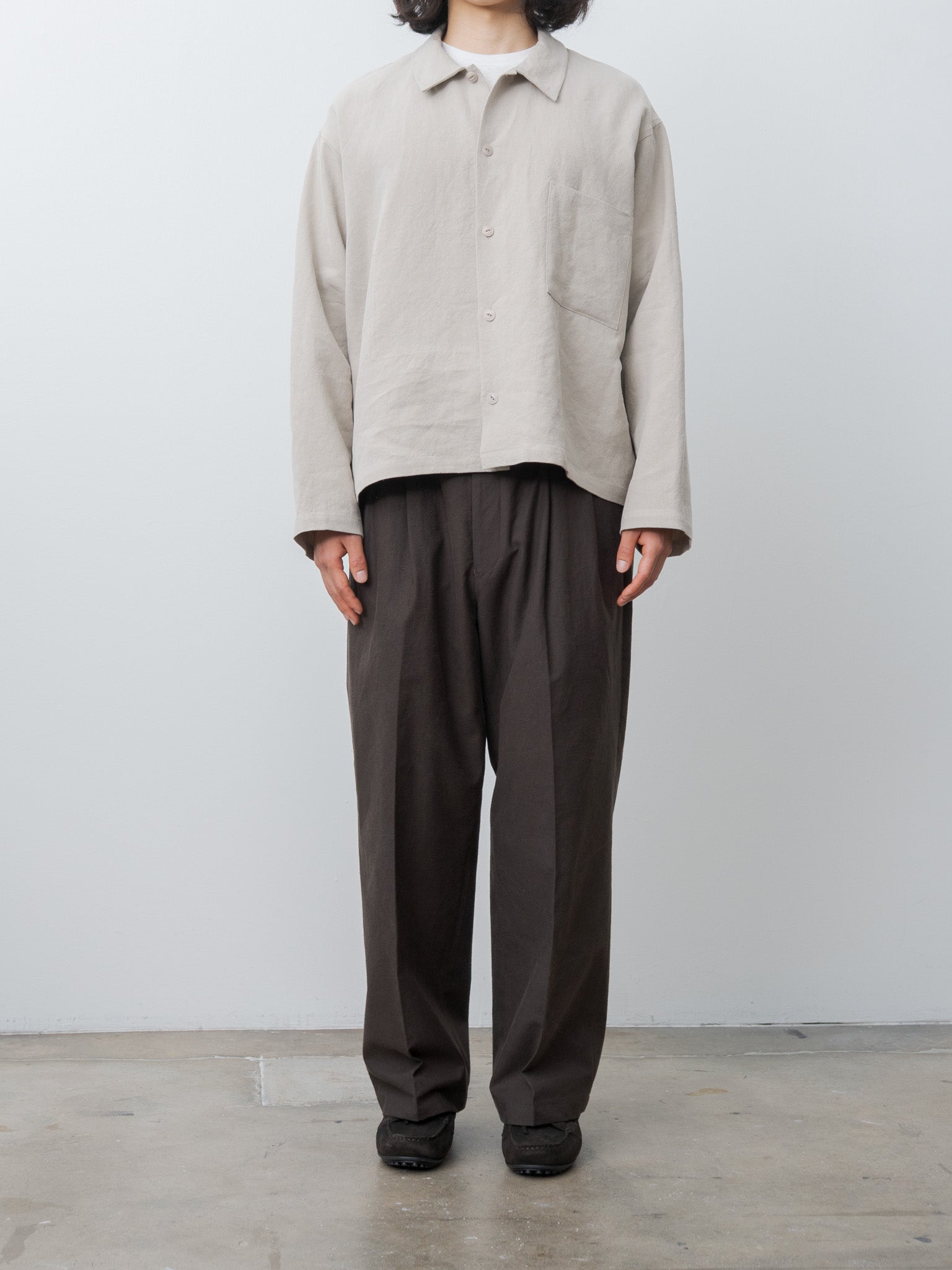 Namu Shop - Yoko Sakamoto Work Blouse - Beige (L)
