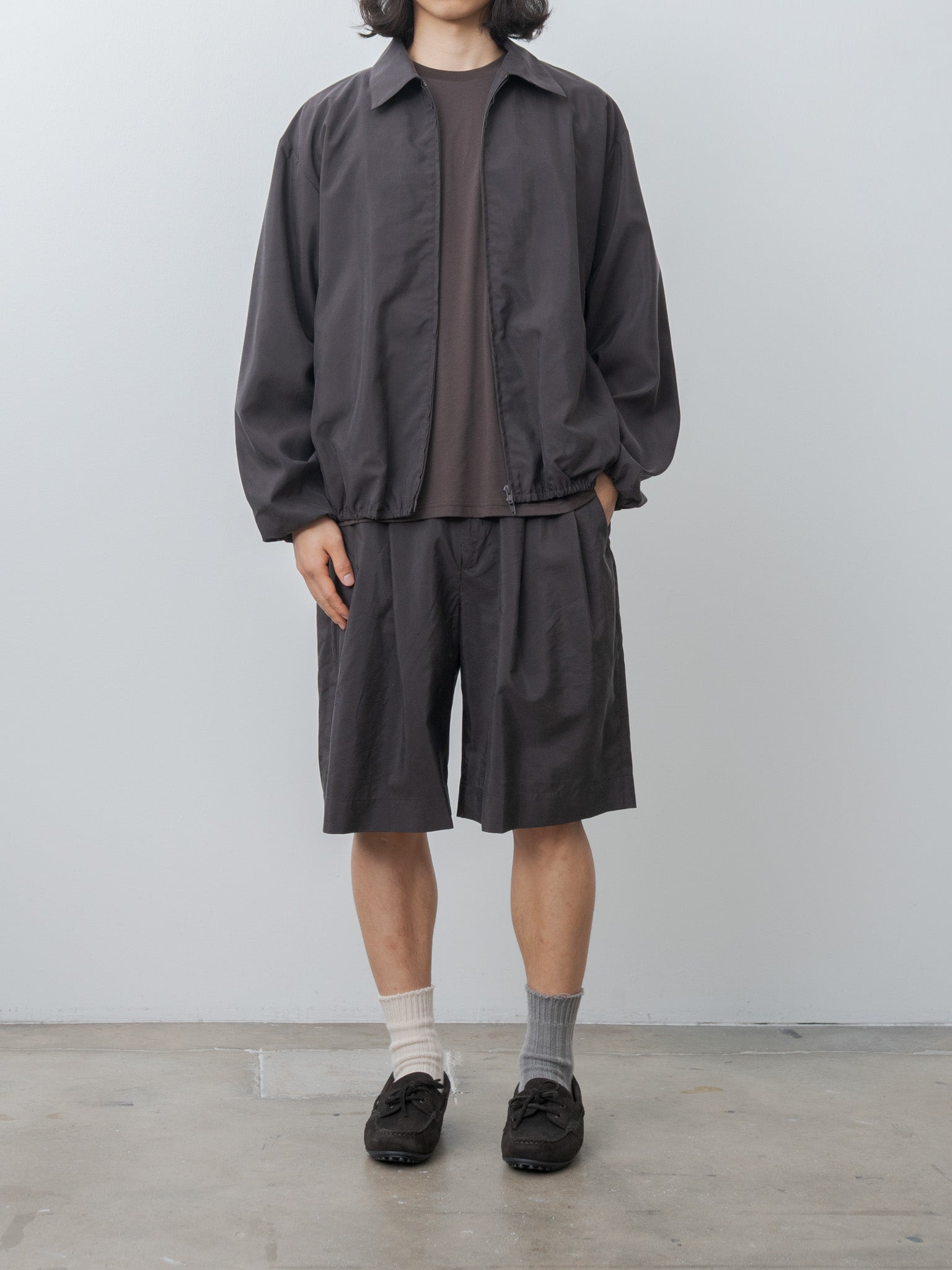 Namu Shop - ssstein Suvin Cotton Basic Tee - Dark Brown