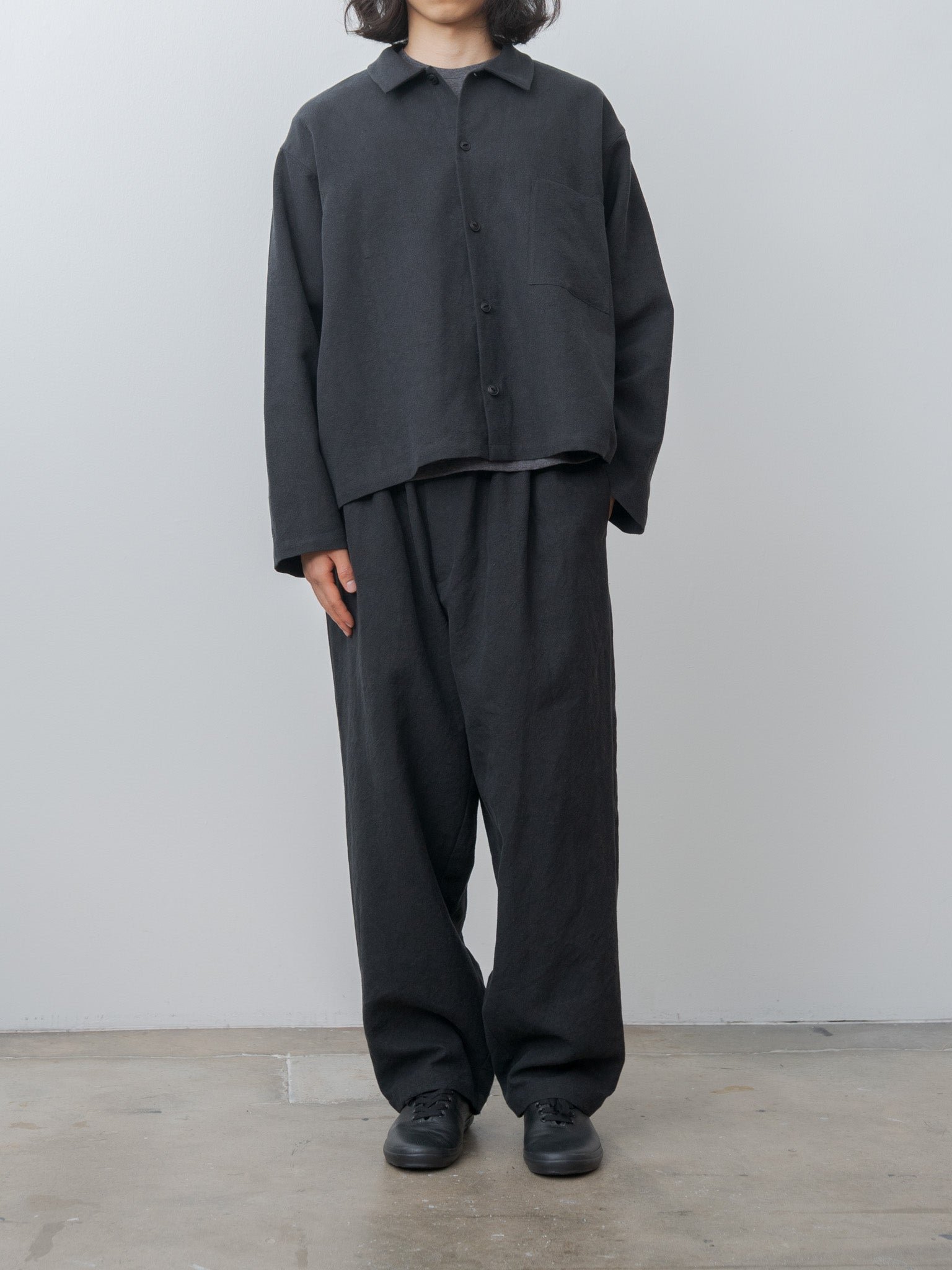 Namu Shop - Yoko Sakamoto Wide Easy Pants - Black (L)