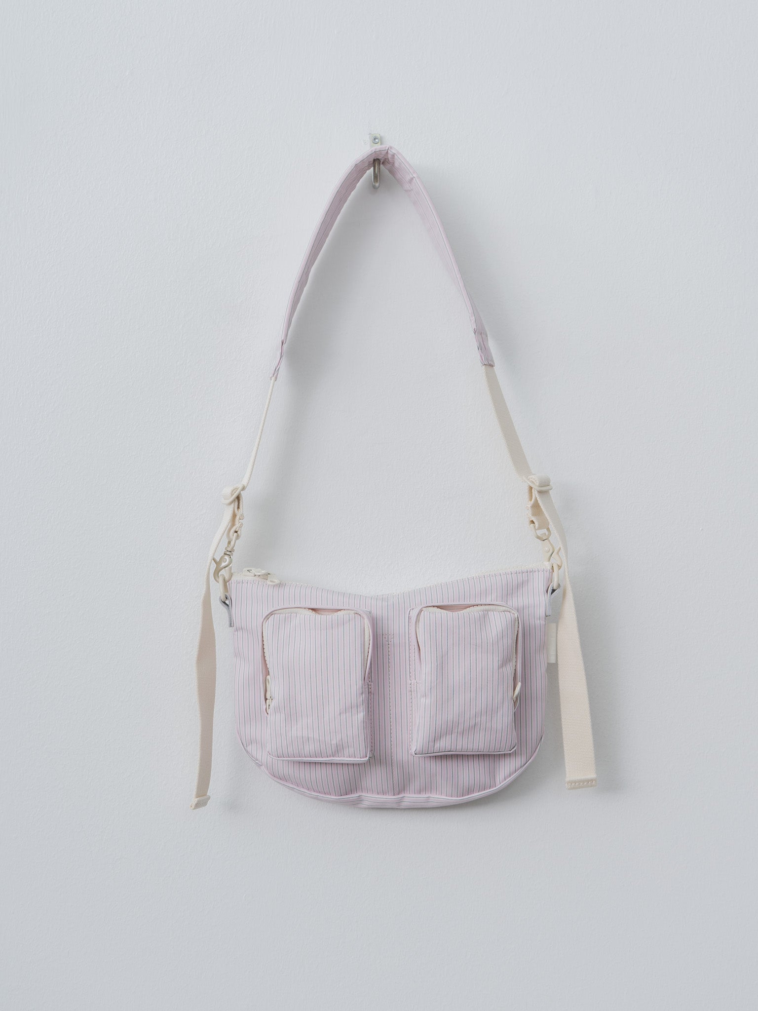 Namu Shop - Amiacalva Cotton Polyester Bodybag S - Stripe Pink