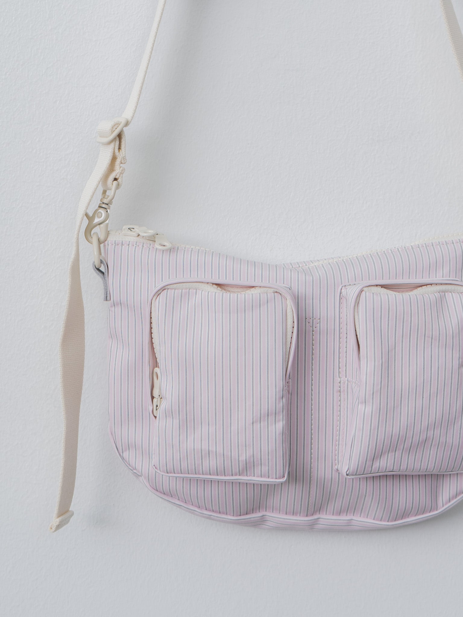 Namu Shop - Amiacalva Cotton Polyester Bodybag S - Stripe Pink