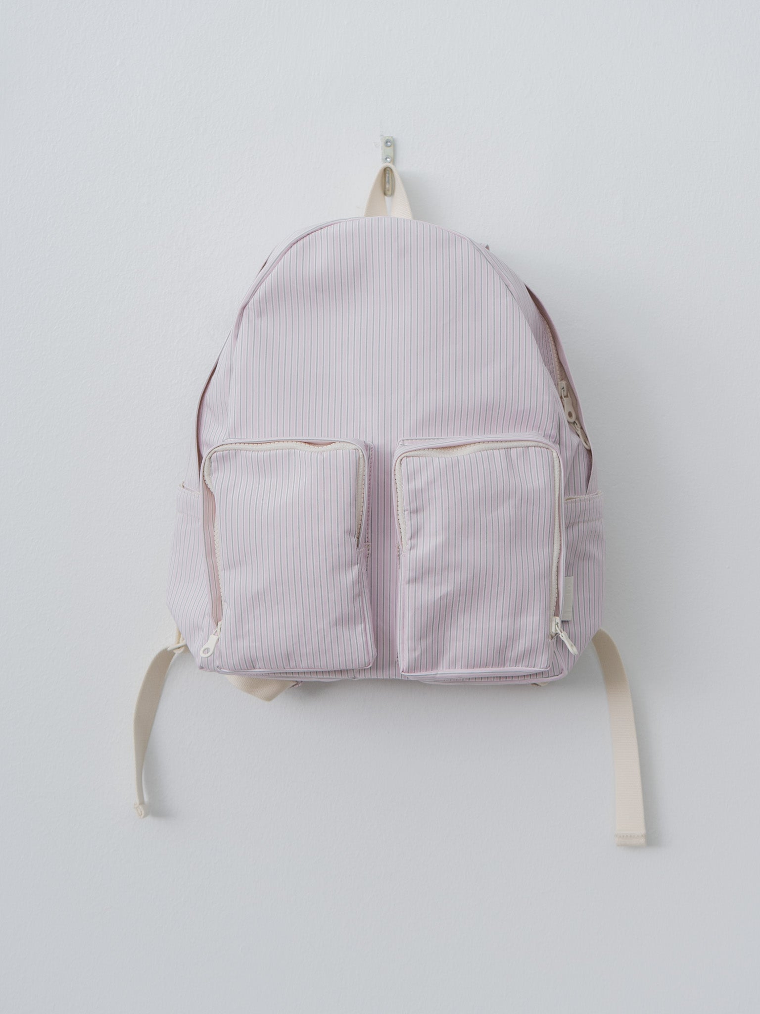 Namu Shop - Amiacalva Cotton Polyester Backpack S - Stripe Pink