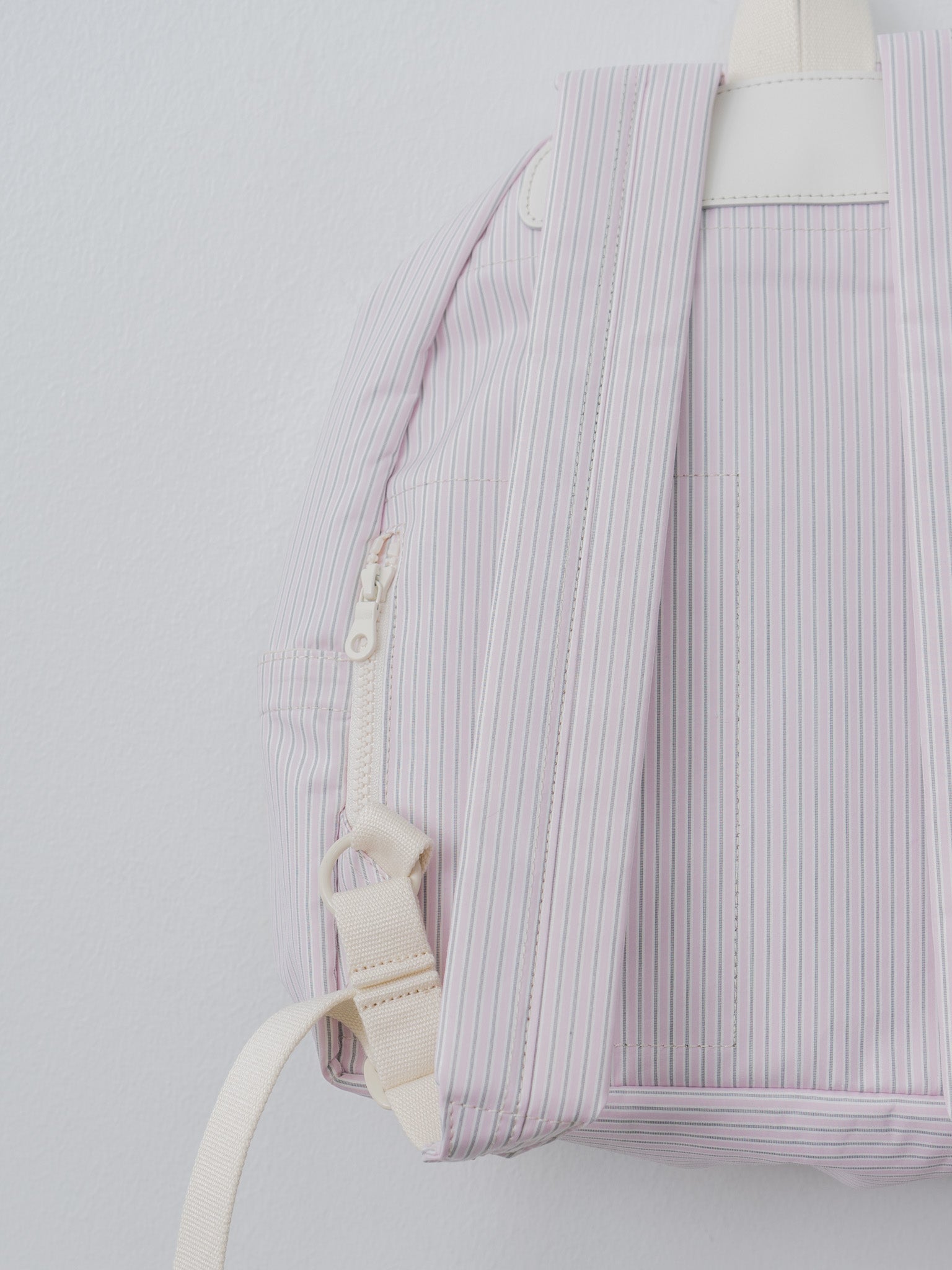Namu Shop - Amiacalva Cotton Polyester Backpack S - Stripe Pink