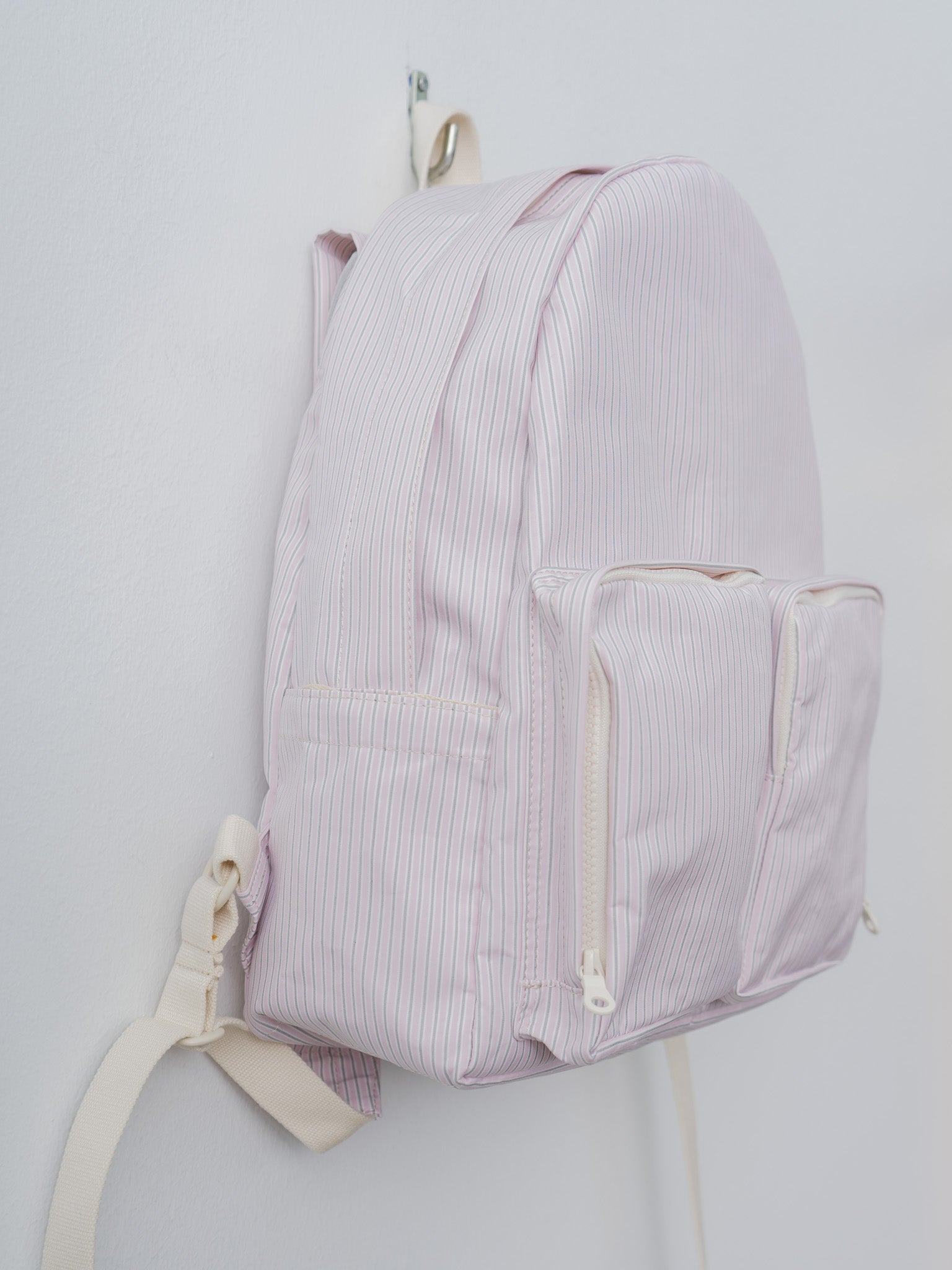 Namu Shop - Amiacalva Cotton Polyester Backpack S - Stripe Pink