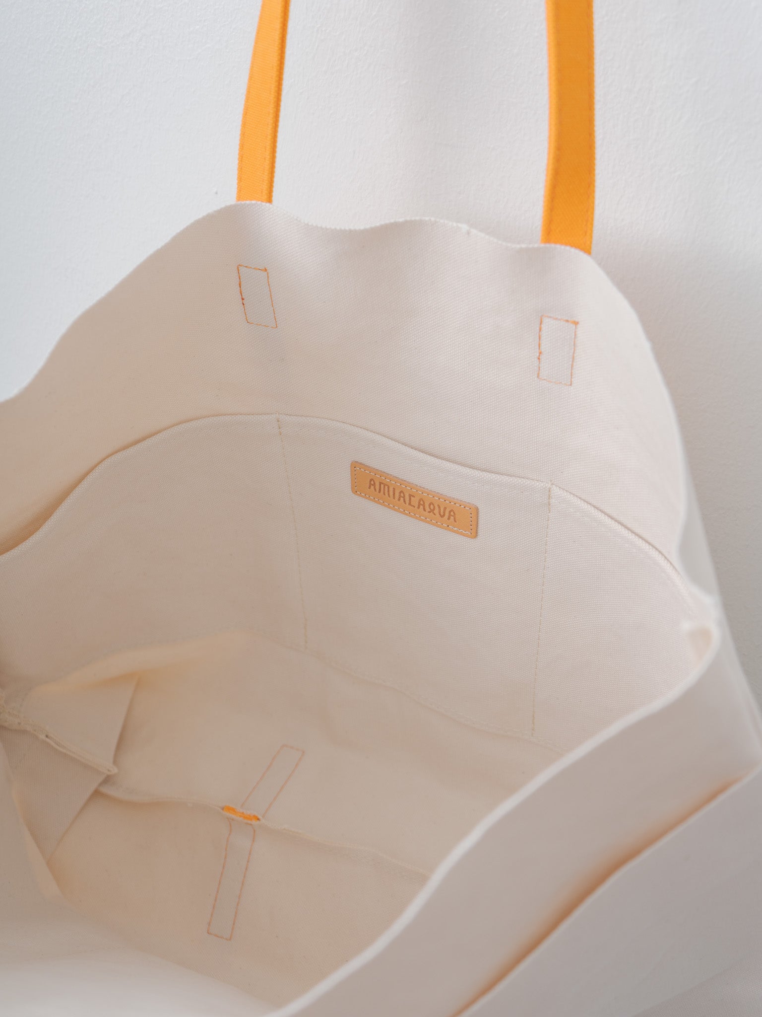 Namu Shop - Amiacalva Washed Canvas Tote 2-Tone - Orange