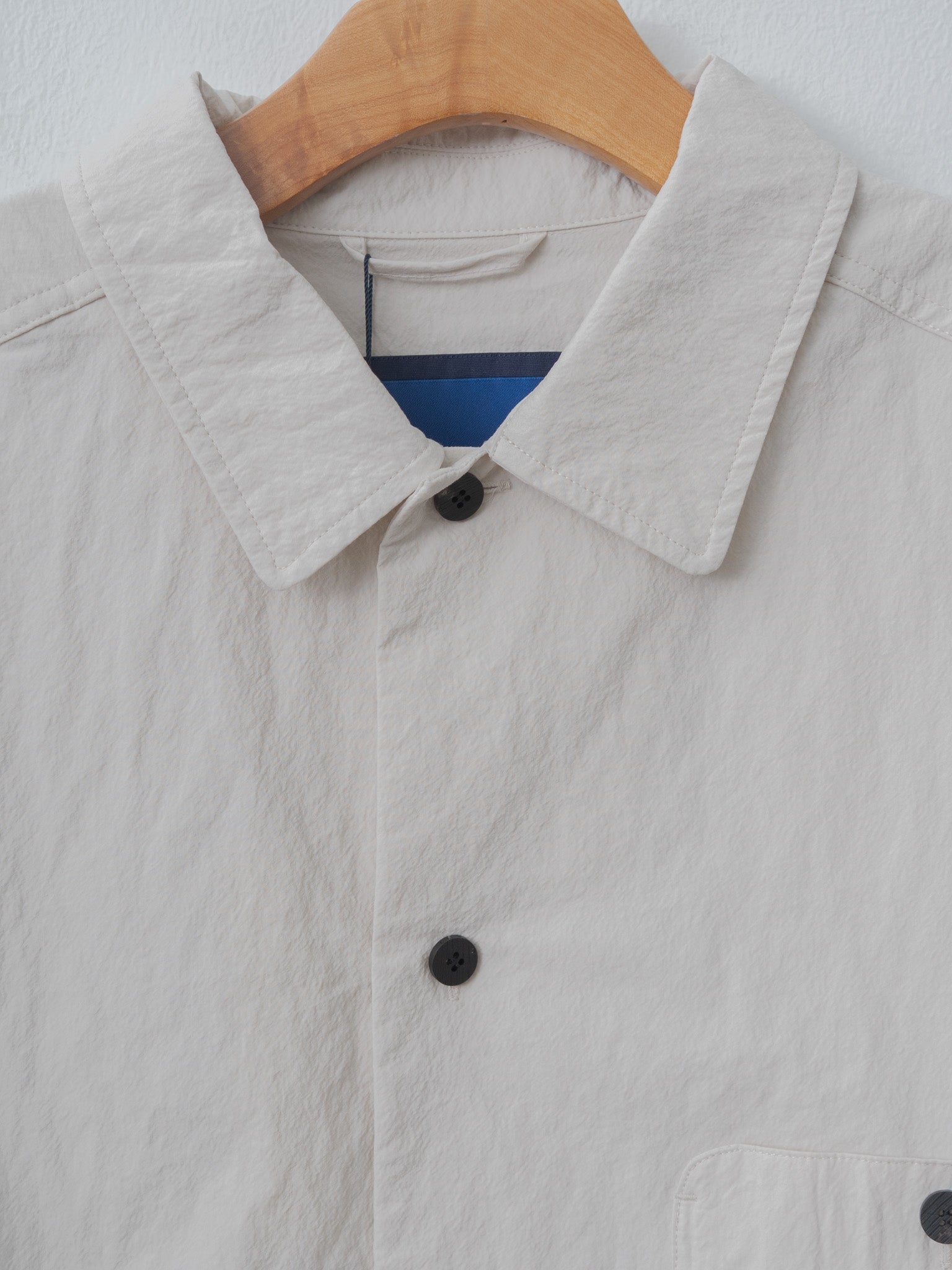 Namu Shop - Document Cotton Nylon French Shirt - Ivory