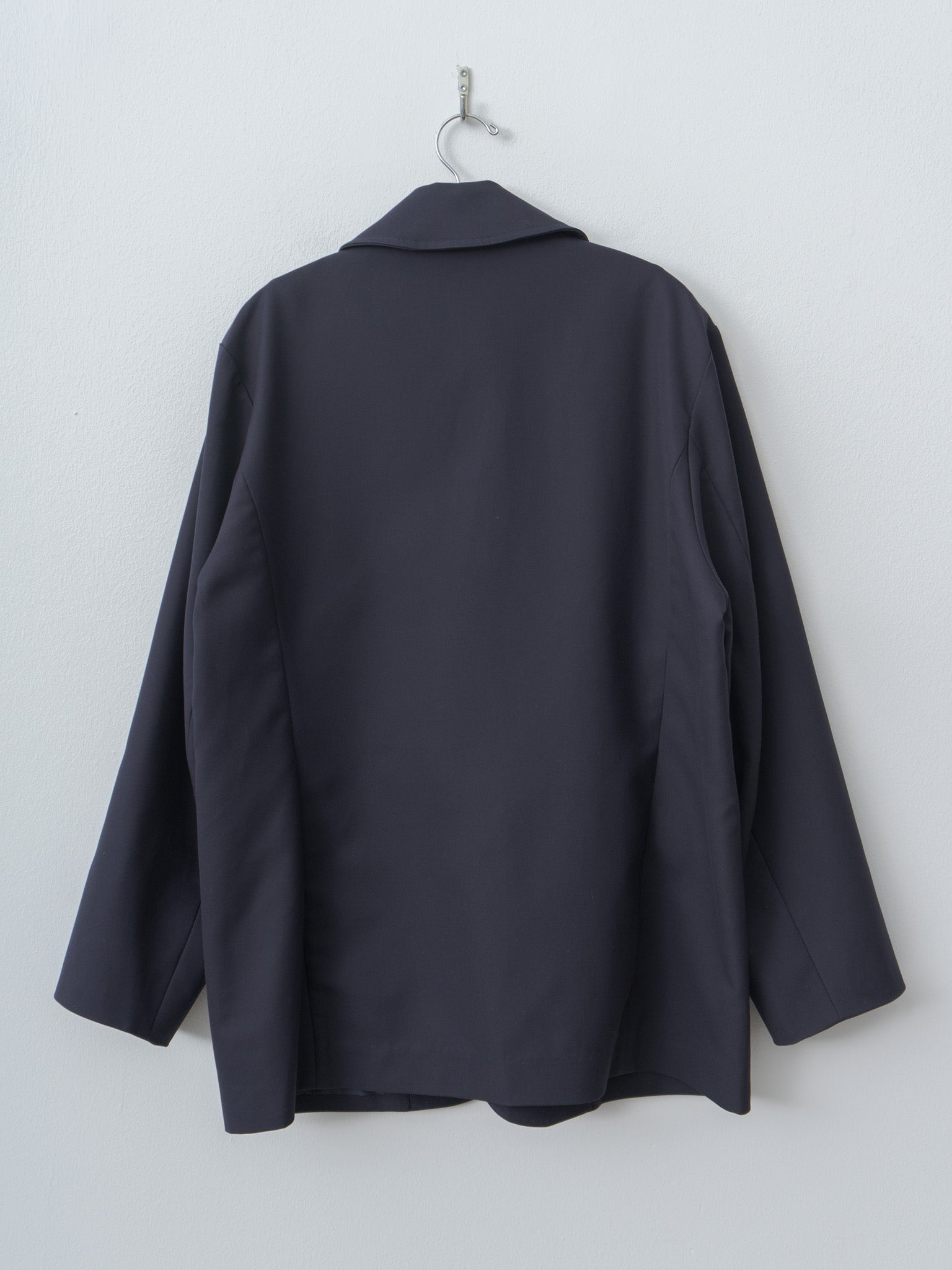 Namu Shop - Document High Density Cotton Oversized Blazer - Navy