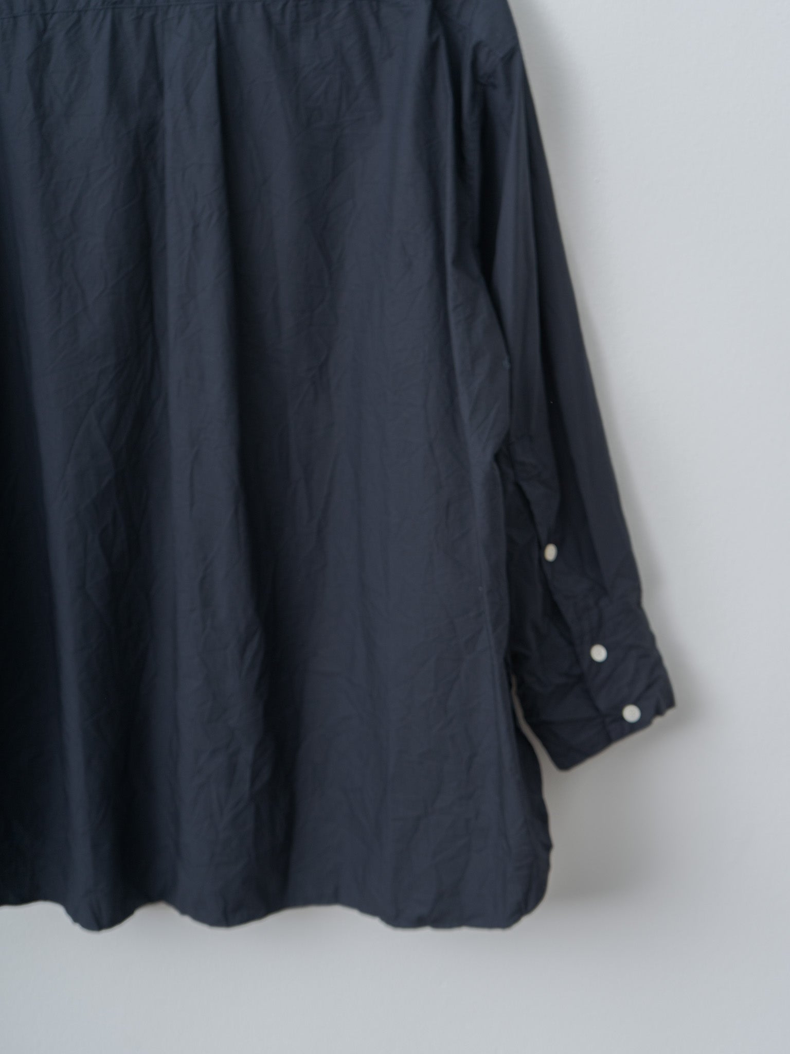 Namu Shop - Sayaka Davis Crinkled Oversized Shirt - Navy