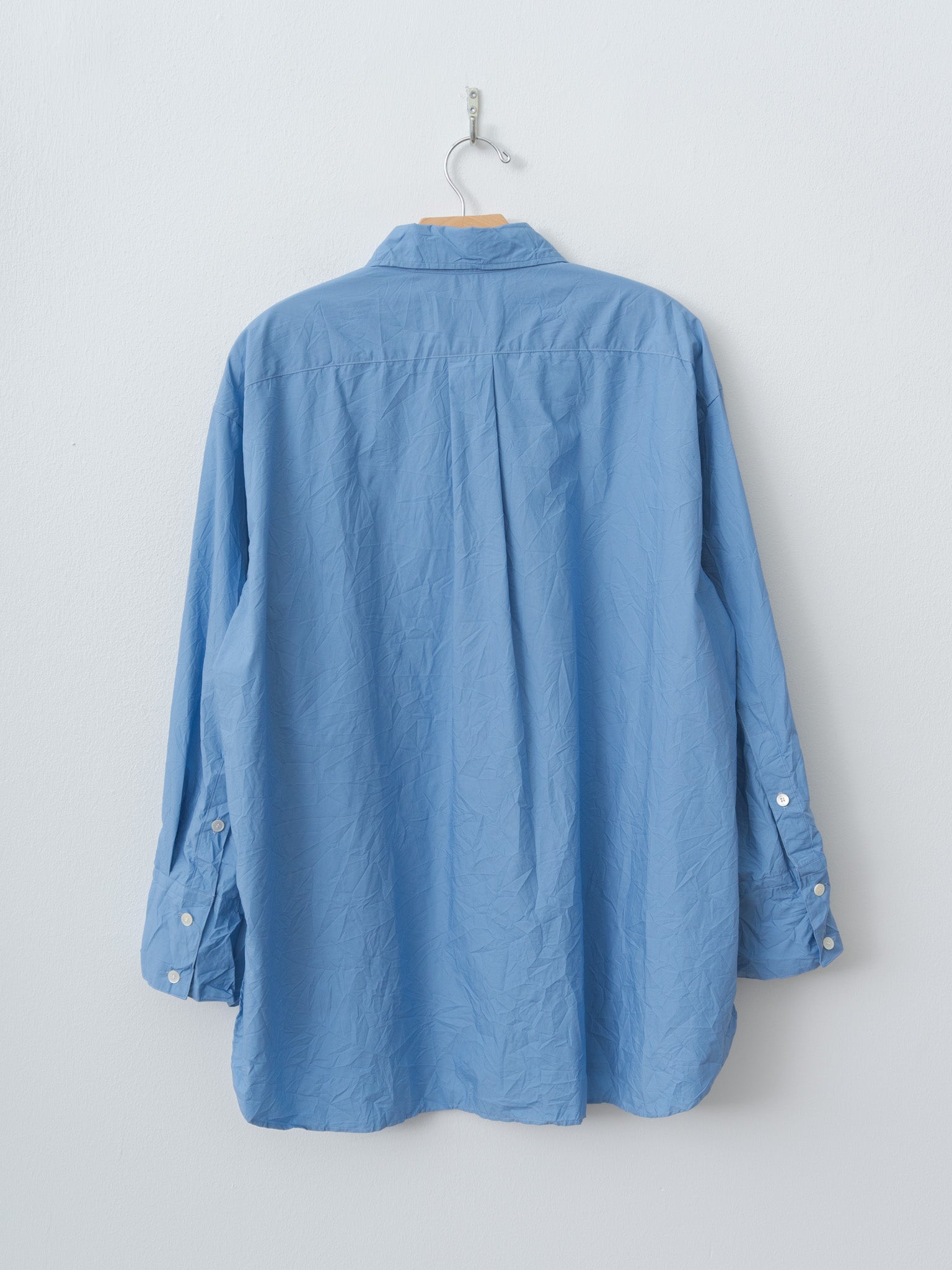 Namu Shop - Sayaka Davis Crinkled Oversized Shirt - French Blue