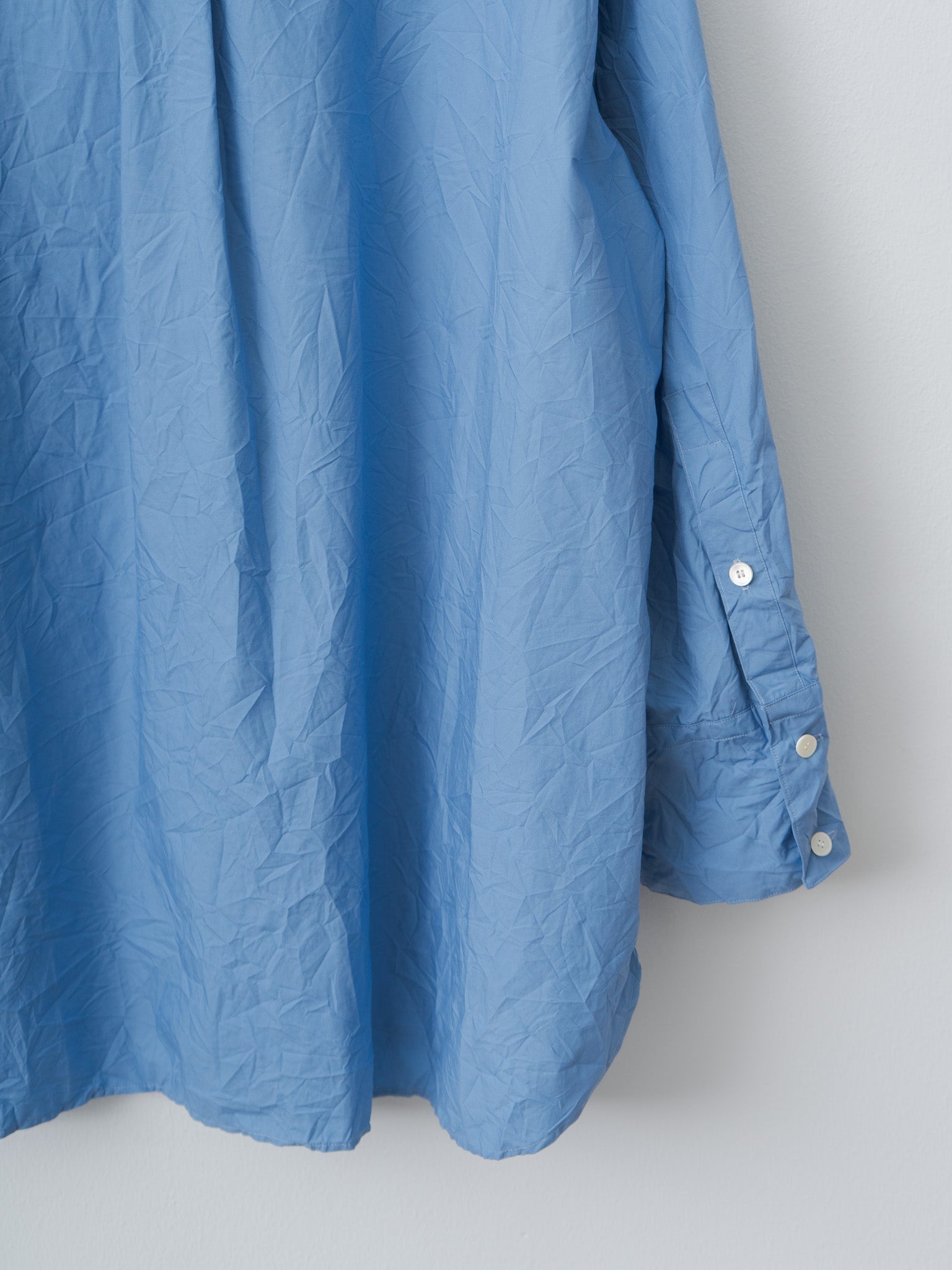 Namu Shop - Sayaka Davis Crinkled Oversized Shirt - French Blue