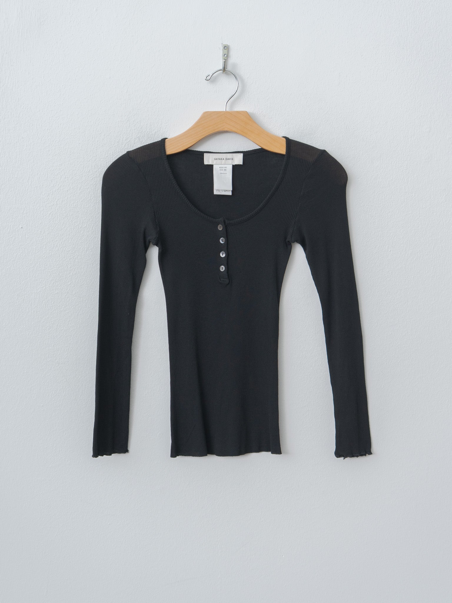 Namu Shop - Sayaka Davis Henry Tee - Black