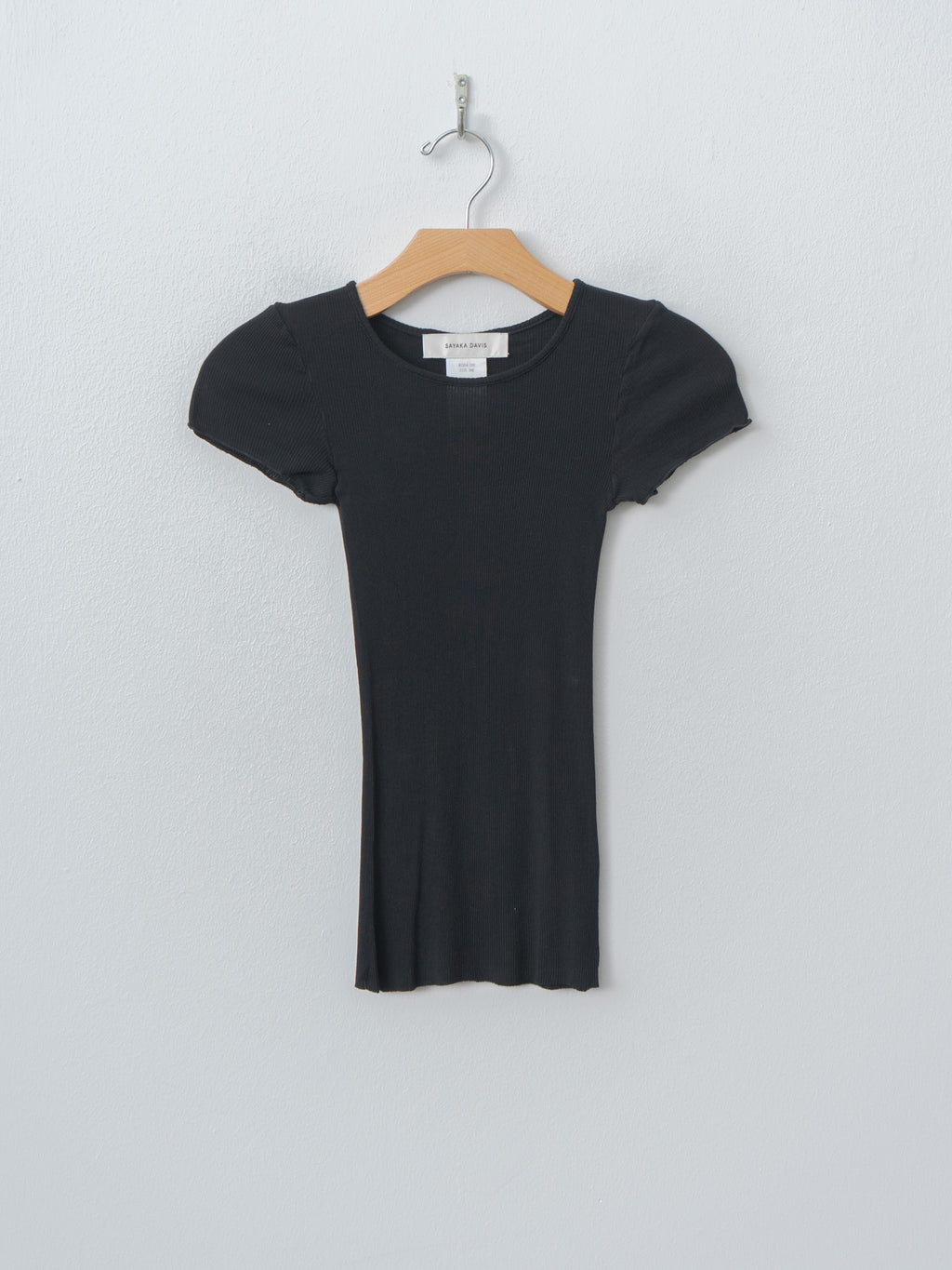 Namu Shop - Sayaka Davis Cap Sleeve Tee - Black