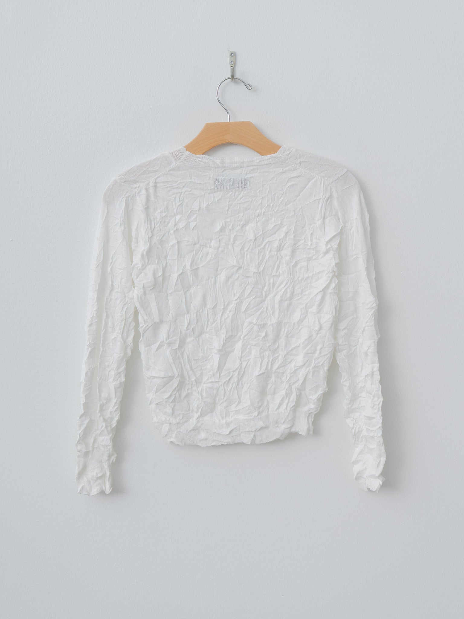 Namu Shop - Sayaka Davis Crinkled Knit Relaxed Pullover - White