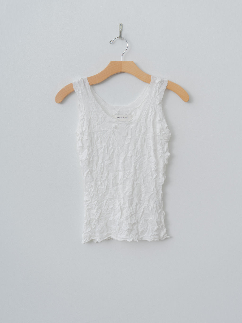 Namu Shop - Sayaka Davis Crinkled Knit Tank - White