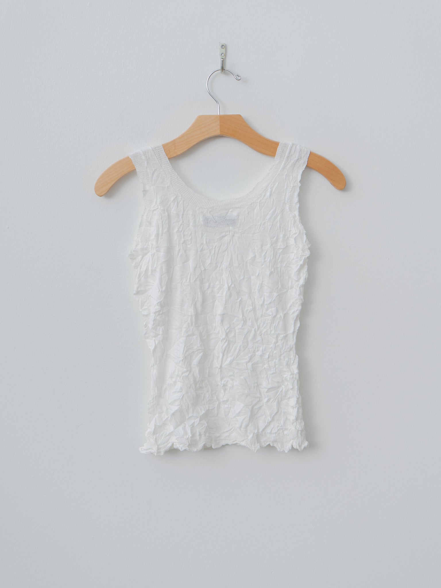Namu Shop - Sayaka Davis Crinkled Knit Tank - White