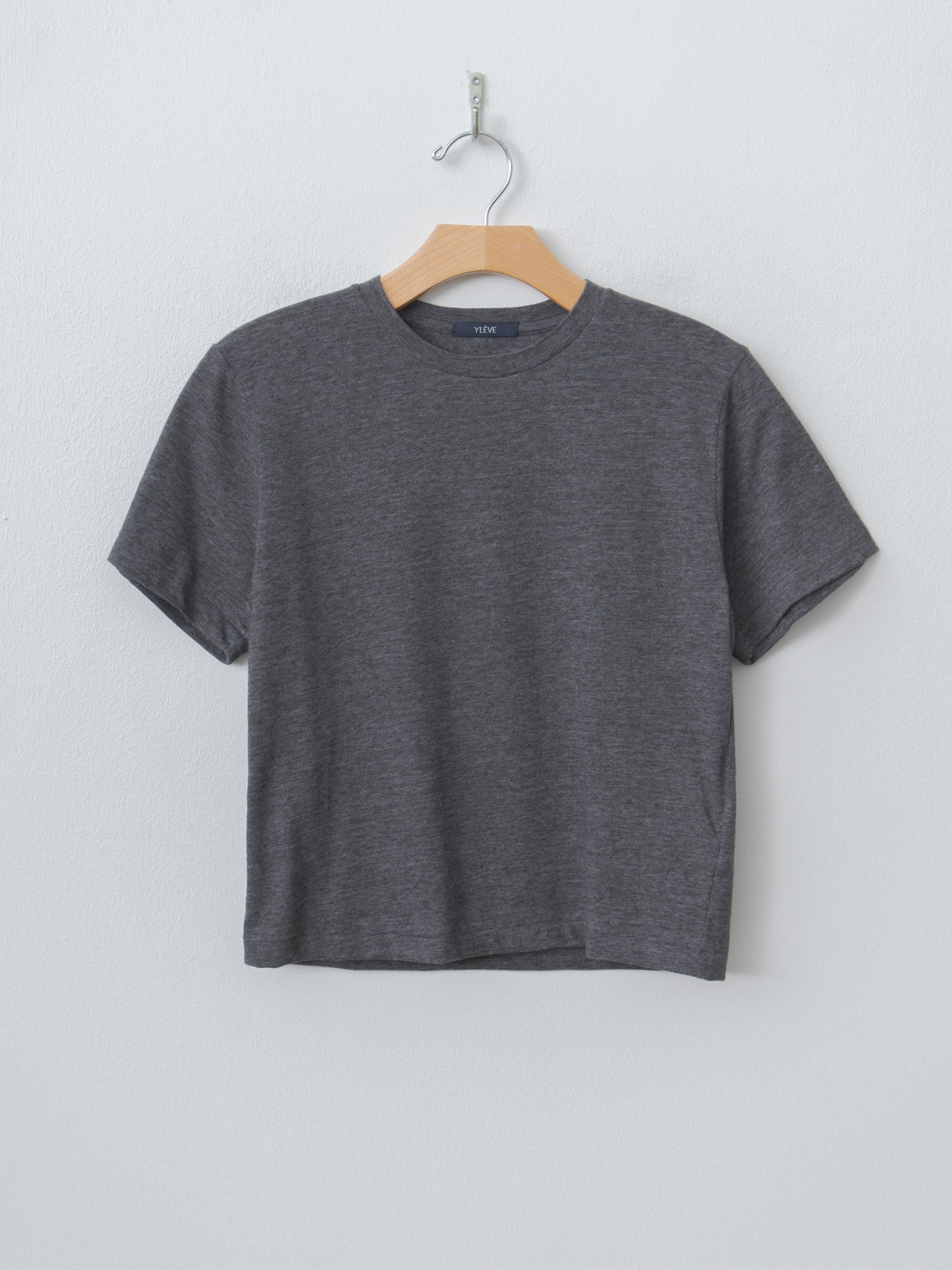 Namu Shop - Yleve T/C Slub Yarn Jersey T - Charcoal