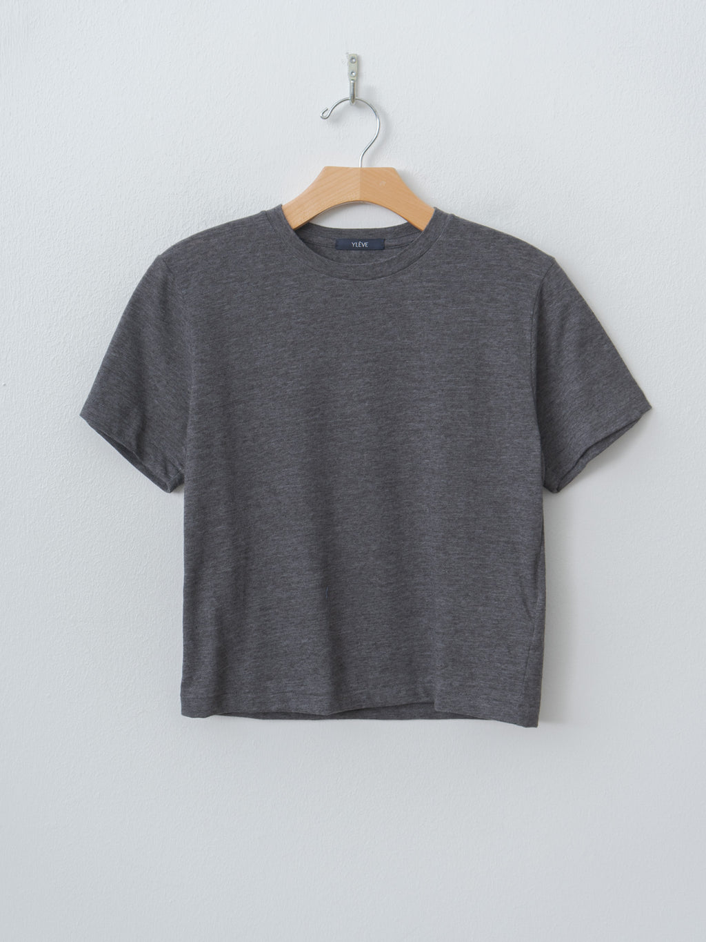 Namu Shop - Yleve T/C Slub Yarn Jersey T - Charcoal