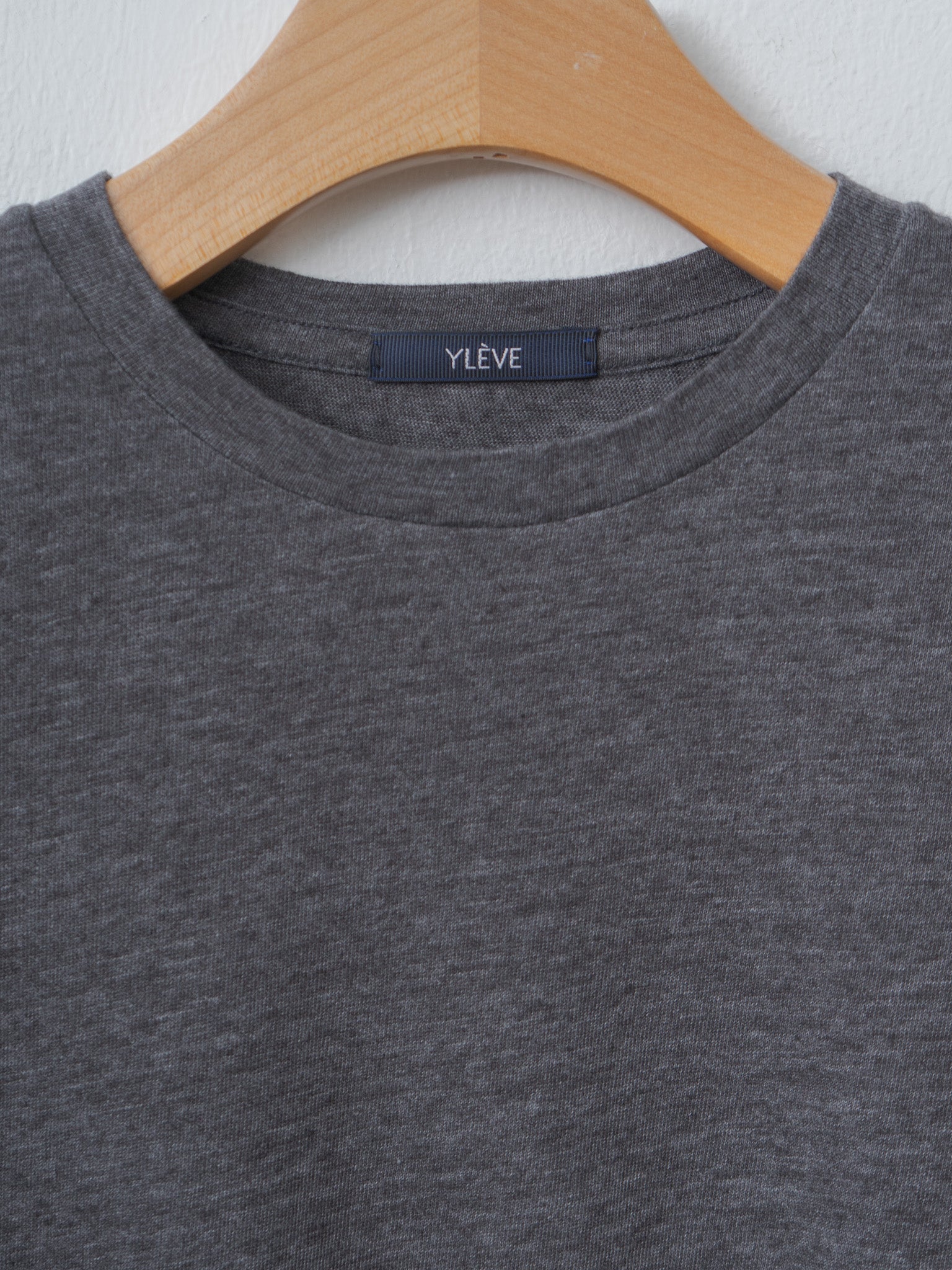 Namu Shop - Yleve T/C Slub Yarn Jersey T - Charcoal