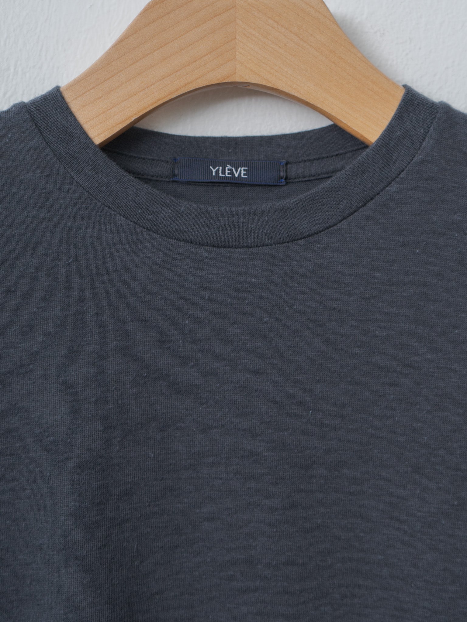 Namu Shop - Yleve T/C Slub Yarn Jersey T - Blue Grey