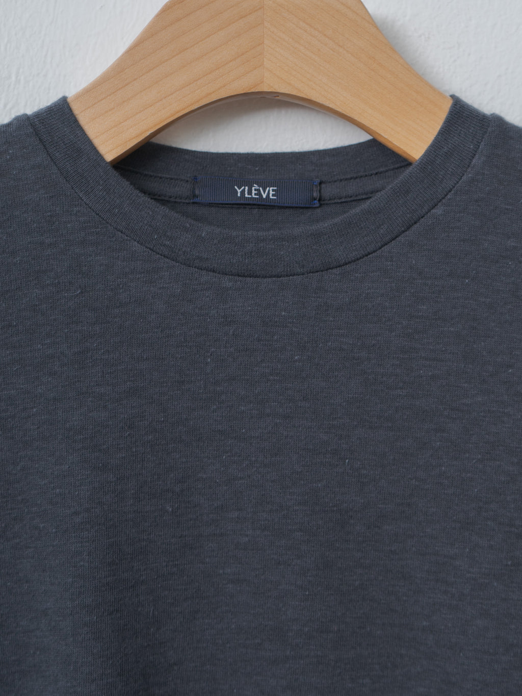 Namu Shop - Yleve T/C Slub Yarn Jersey T - Blue Grey
