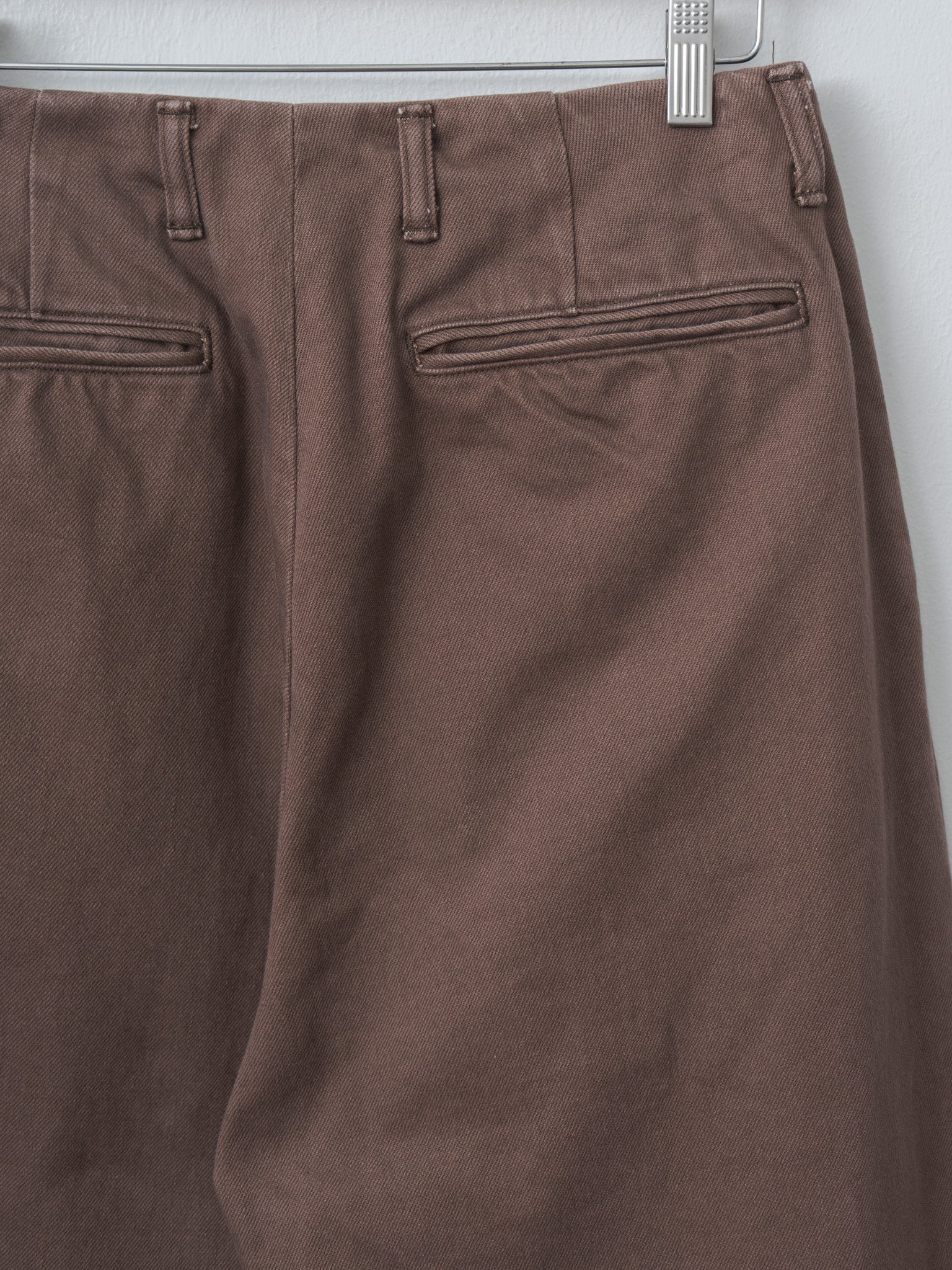 Namu Shop - Yoke 1pleated Wide Tapered Trousers - Brown