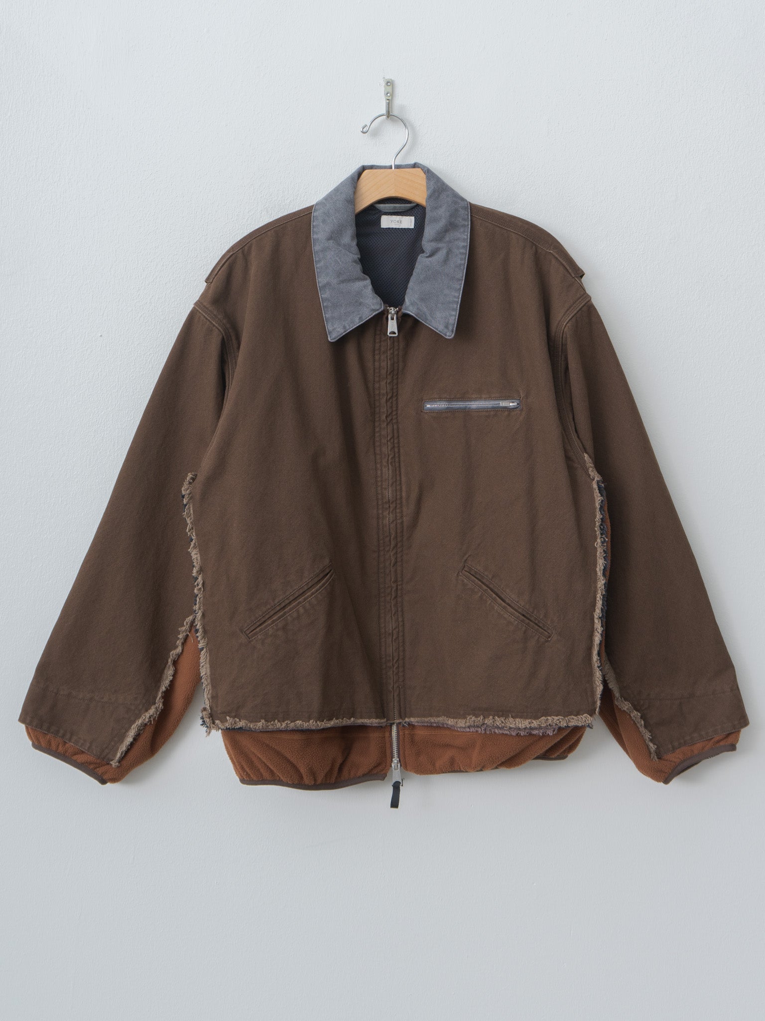 Namu Shop - Yoke Connected Work Jacket - Brown