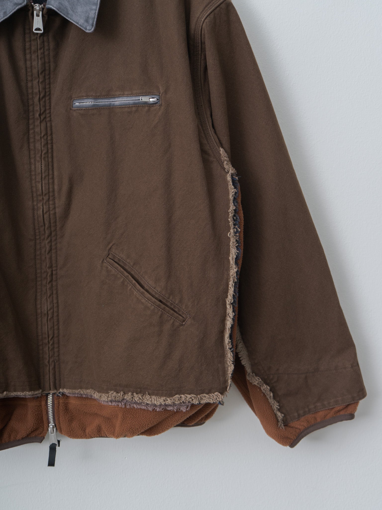 Namu Shop - Yoke Connected Work Jacket - Brown