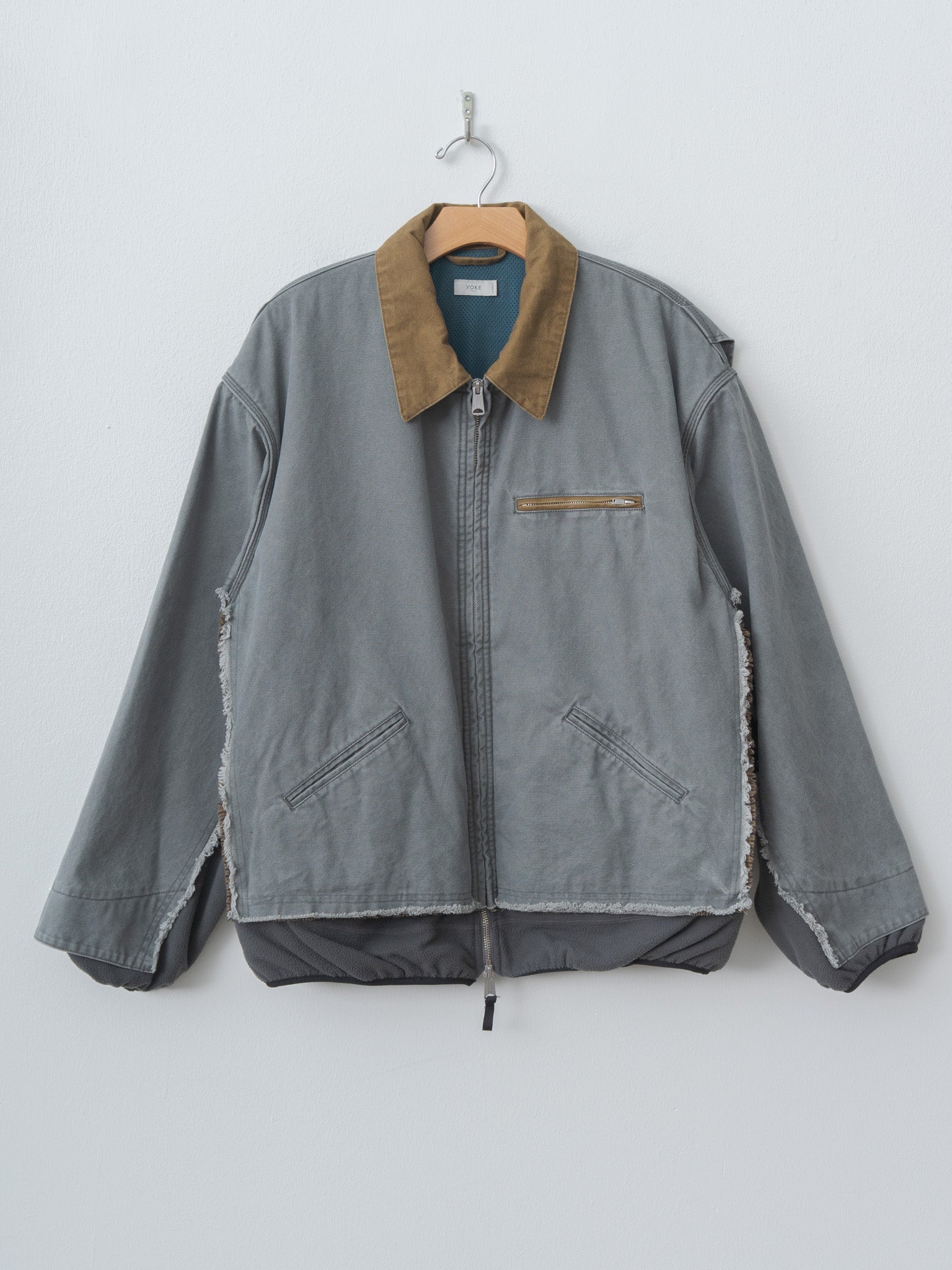 Namu Shop - Yoke Connected Work Jacket - Gray