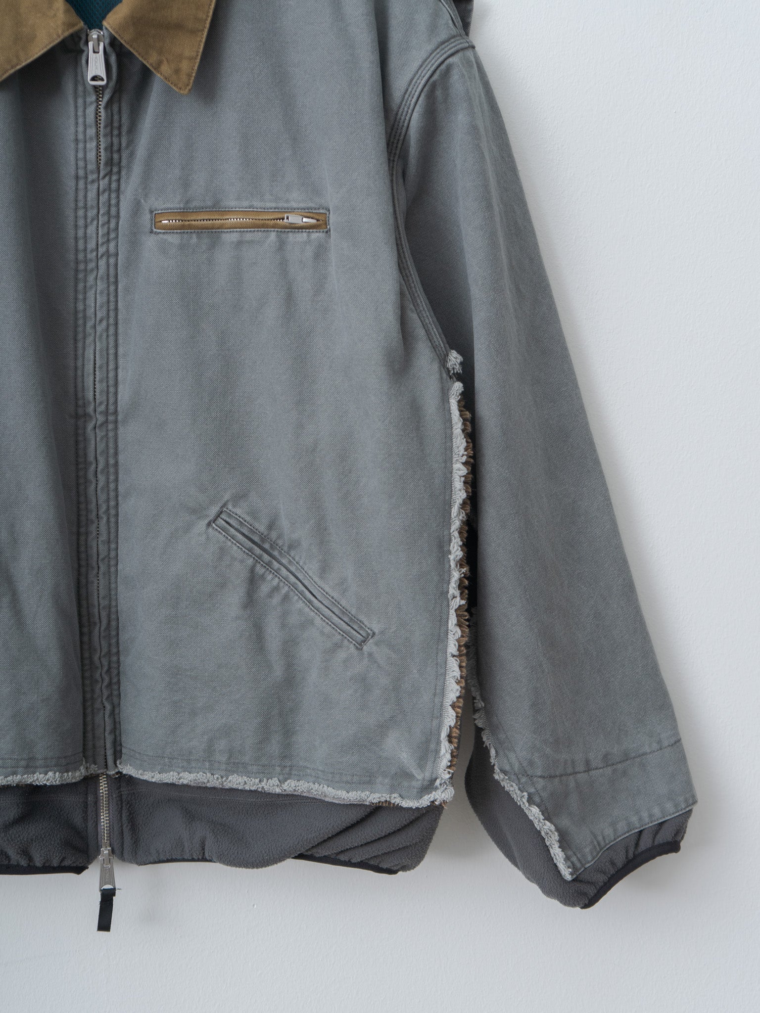 Namu Shop - Yoke Connected Work Jacket - Gray