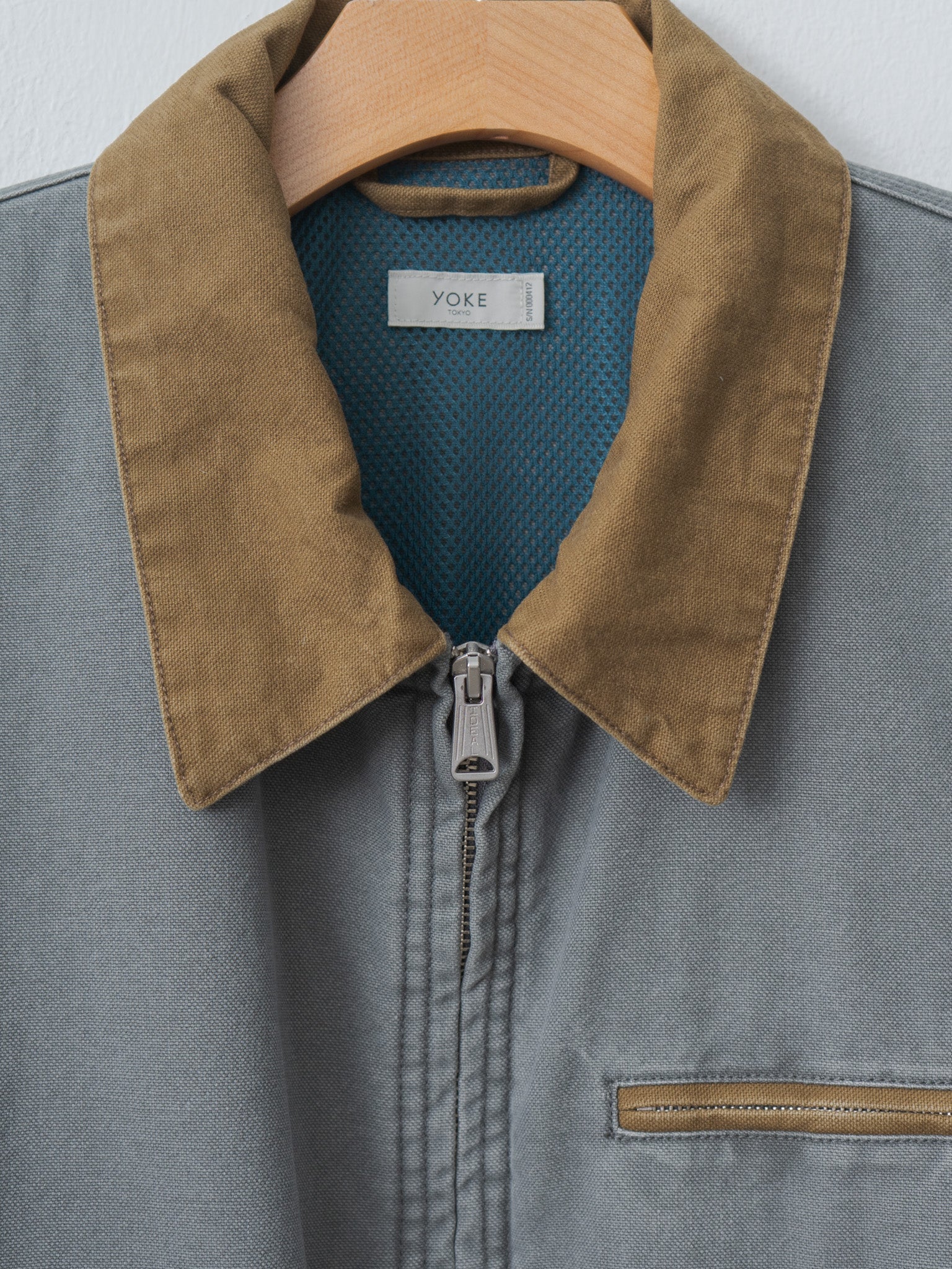 Namu Shop - Yoke Connected Work Jacket - Gray