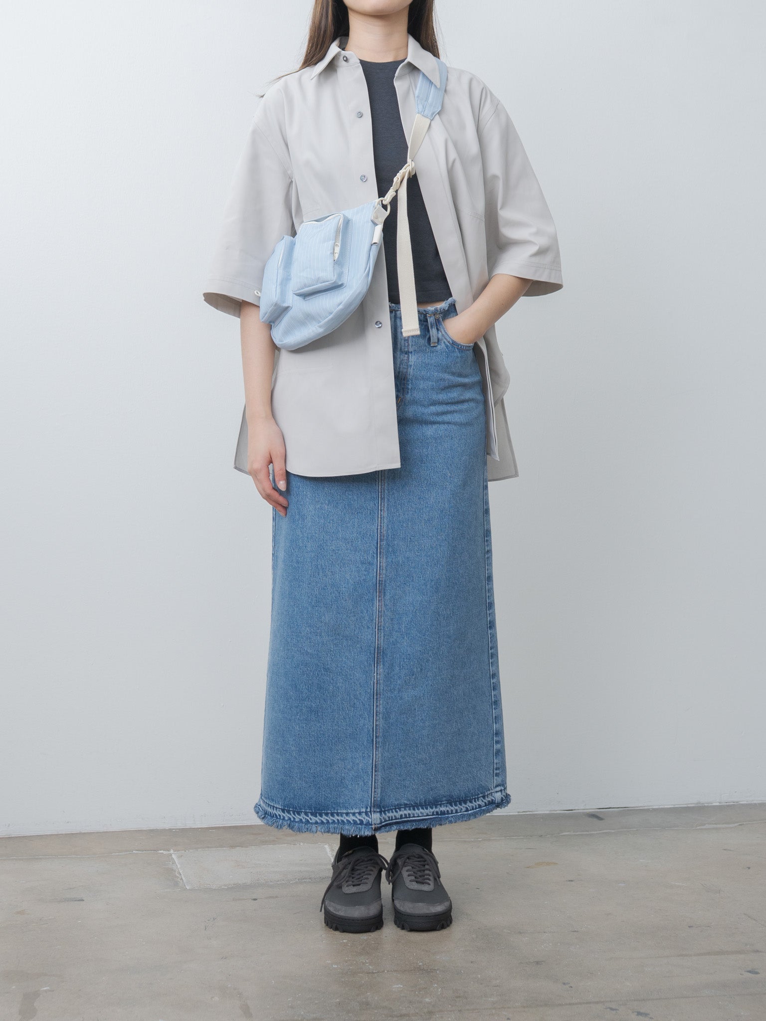 Namu Shop - Amiacalva Cotton Polyester Bodybag S - Stripe Blue