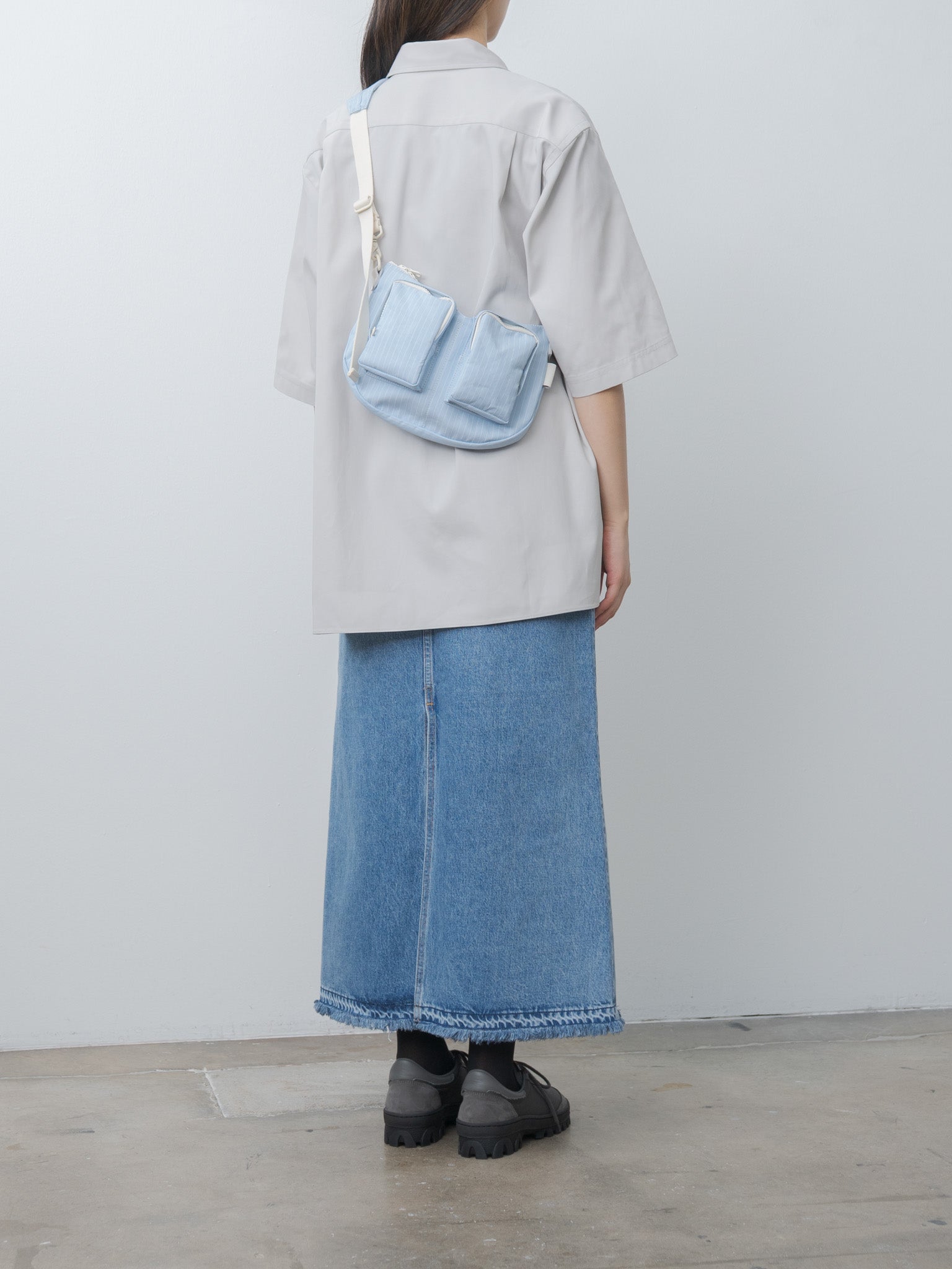 Namu Shop - Amiacalva Cotton Polyester Bodybag S - Stripe Blue